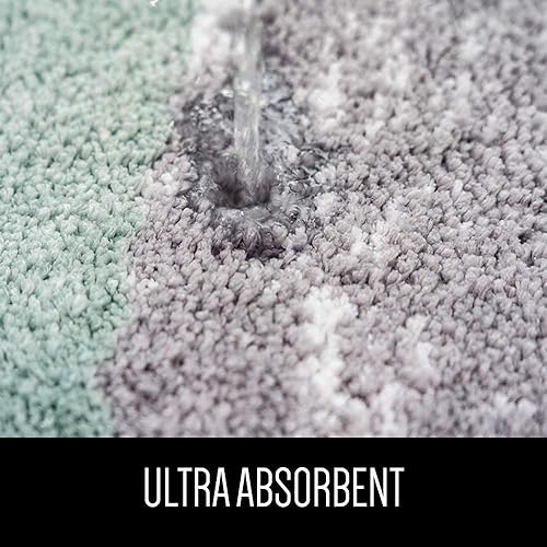 Miniatura 4 de Tapete de baño suave antideslizante y absorbente para lavar y secar a máquina, perfecto tapete de baño para bañera, ducha, baño, suelo, interior, 20