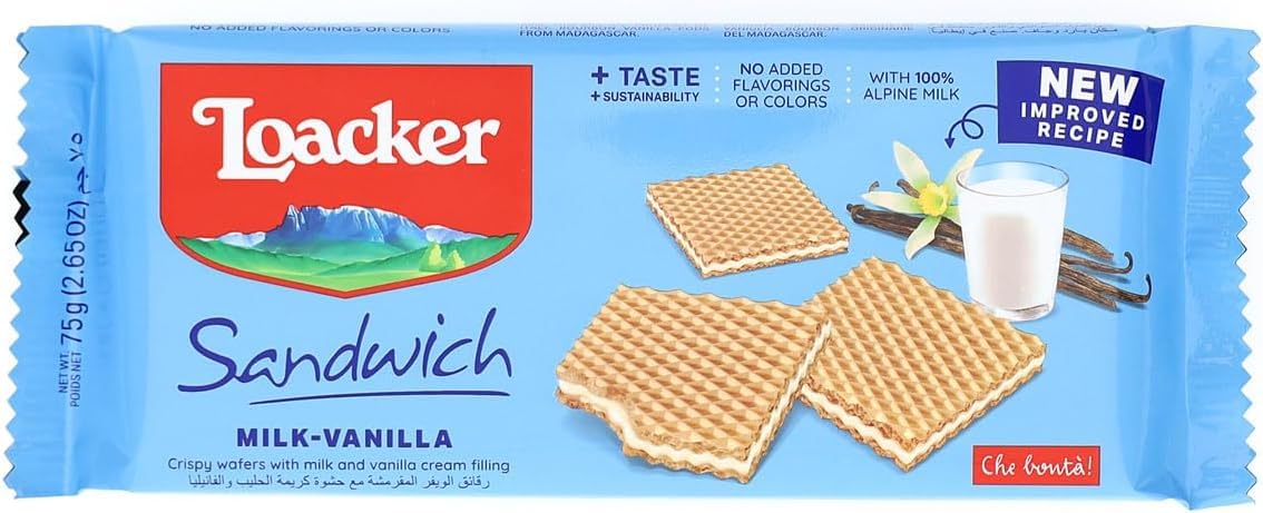Italian Gourmet Testpaket Wafer Biscotti 24 x 75g Schoko Nuss Vanille Mix