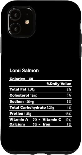 Miniatura 10 de Funda divertida para iPhone XR Lomi Salmon Acción de Gracias Nutricional