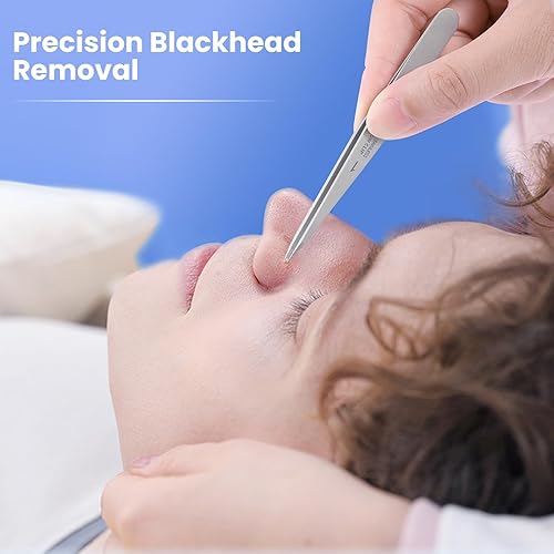 Miniatura 7 de Pinzas puntiagudas para mujer, para vello facial, sin huecos, pinzas de precisión para cejas, pelo de barbilla, pelo encarnado, astillas,