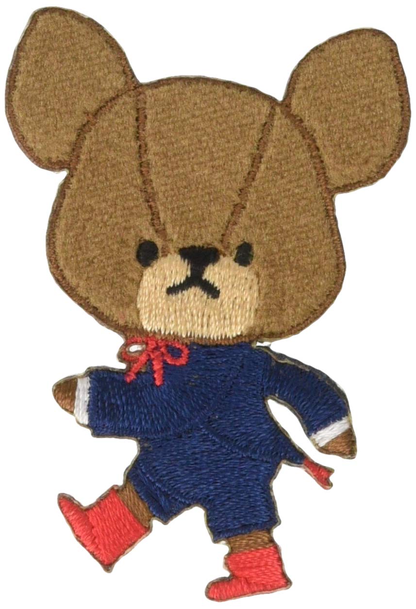 Amazon | くまのがっこう ジャッキー ワッペン 約7cm x 6cm | ワッペン