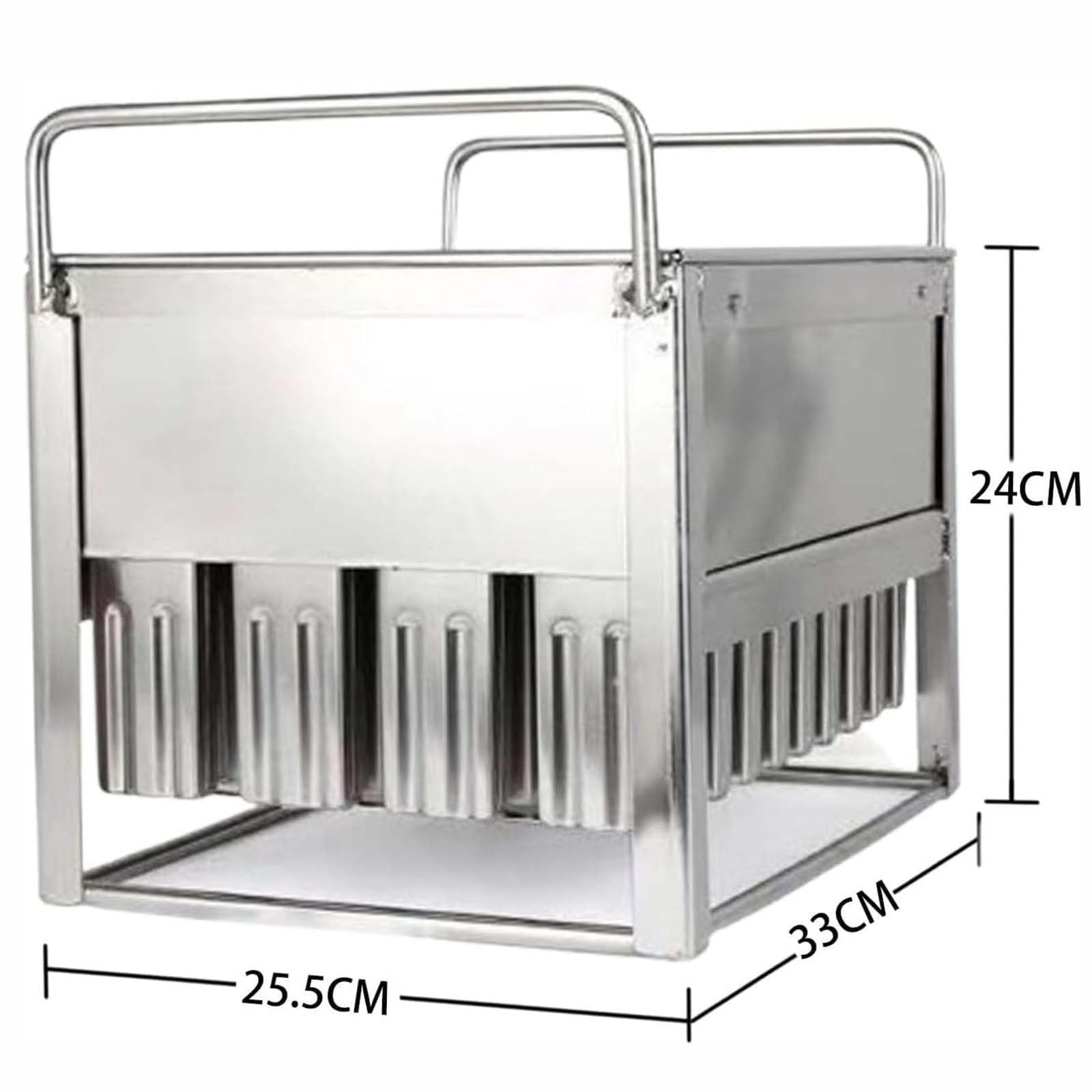Juego de 40 moldes de acero inoxidable para helados comerciales, para el hogar y tiendas de postres, duradero y fácil de limpiar