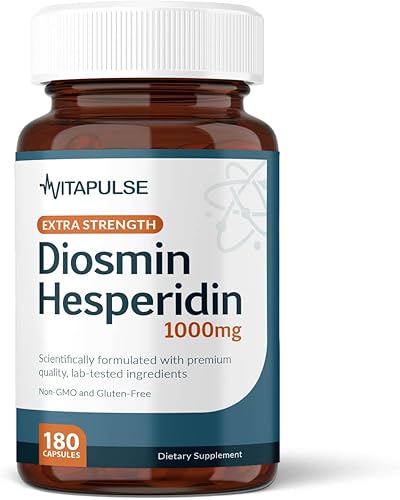 Hesperidin Plus 1000mg por porción (180 cápsulas vegetarianas) - Suministro para 90 días