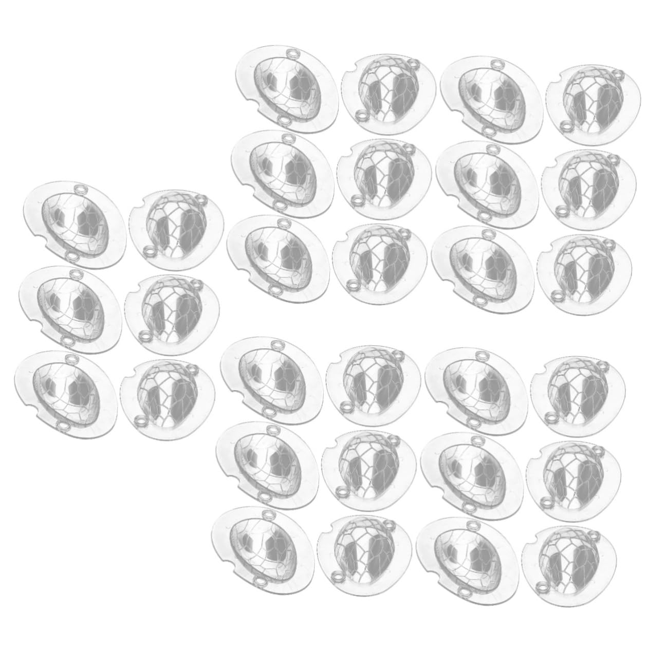 TOPBATHY 15 Juegos De Moldes De Chocolate Moldes Transparentes Para Dulces Moldes De Doble Taza Para De Chocolate Pequeños Plantillas Para Galletas Moldes Para Comida De Pascua