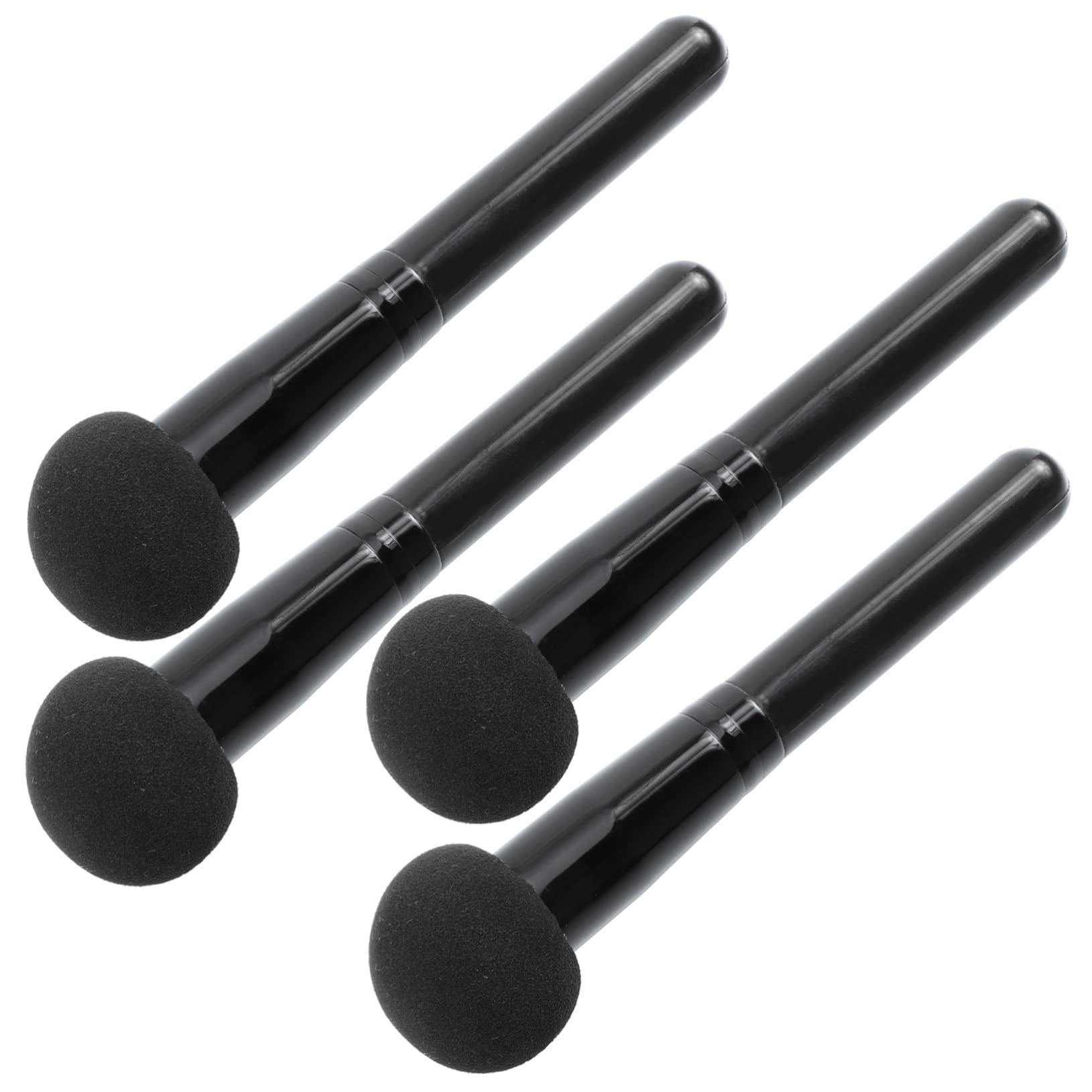 Healeved Cosmetics Powder Puff 4pcs Fluffy Mushroom Makeup Sponges Bulk Blending Dry/wet Easy to Grip Handle