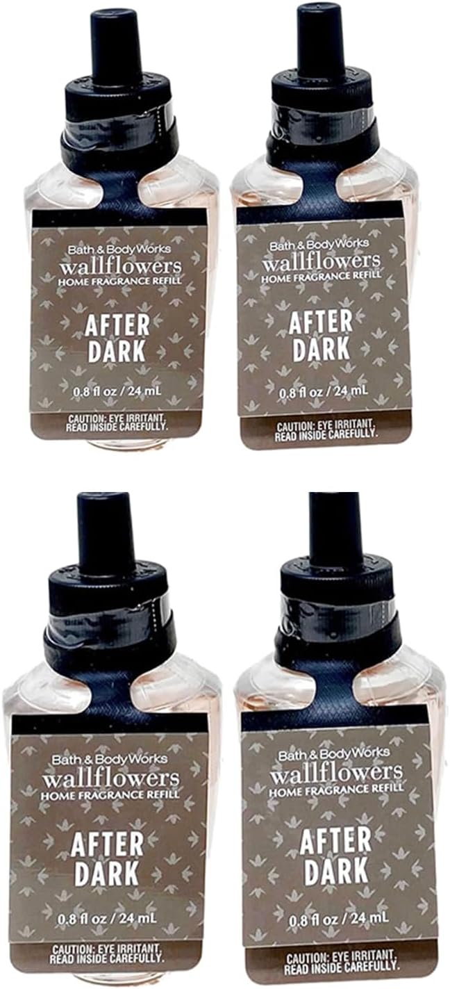 Bath & Body Works Wallflowers Home Fragrance Refills, 4-Pack (After Dark)