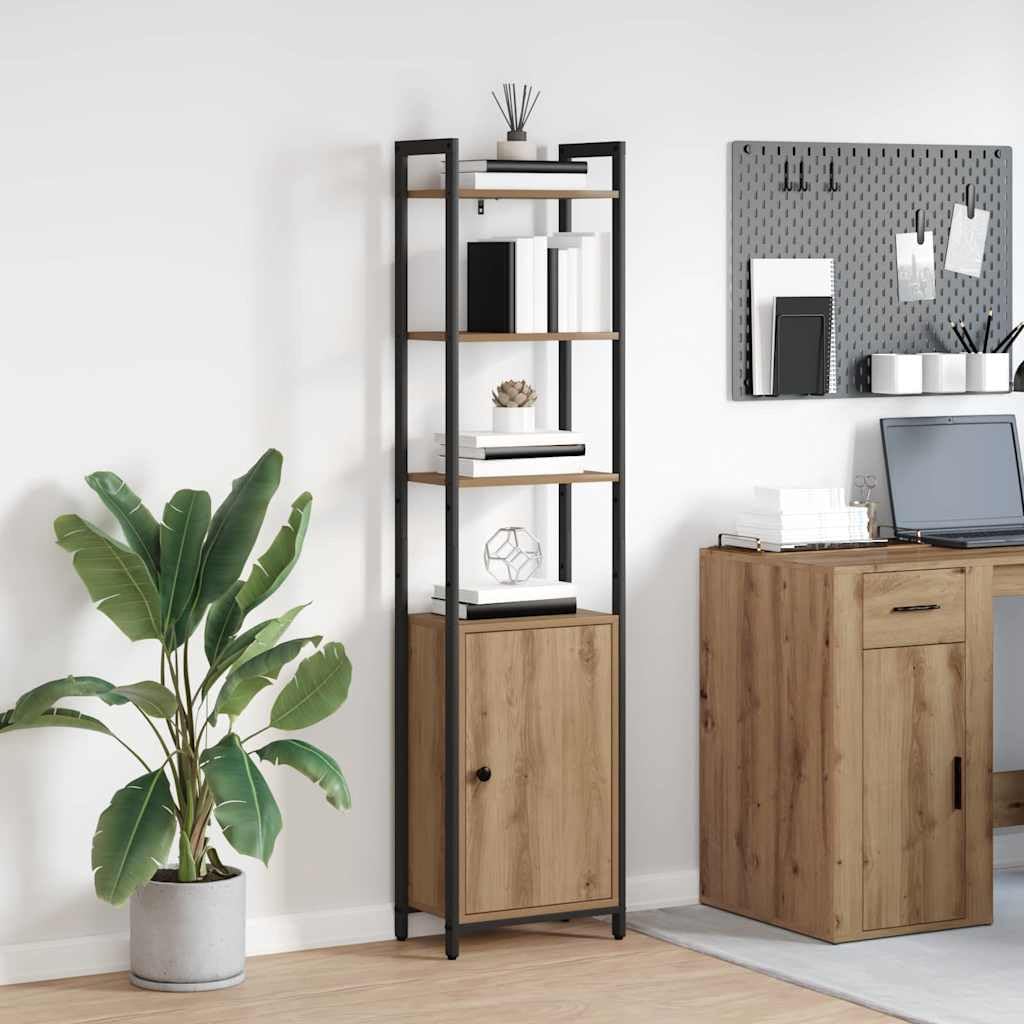 Generisch Bücherregal Artisan-Eiche 40 x 24 x 161 cm Holzwerkstoff,Möbel,Regalsysteme,Bücherregale Bücherschränke-883855