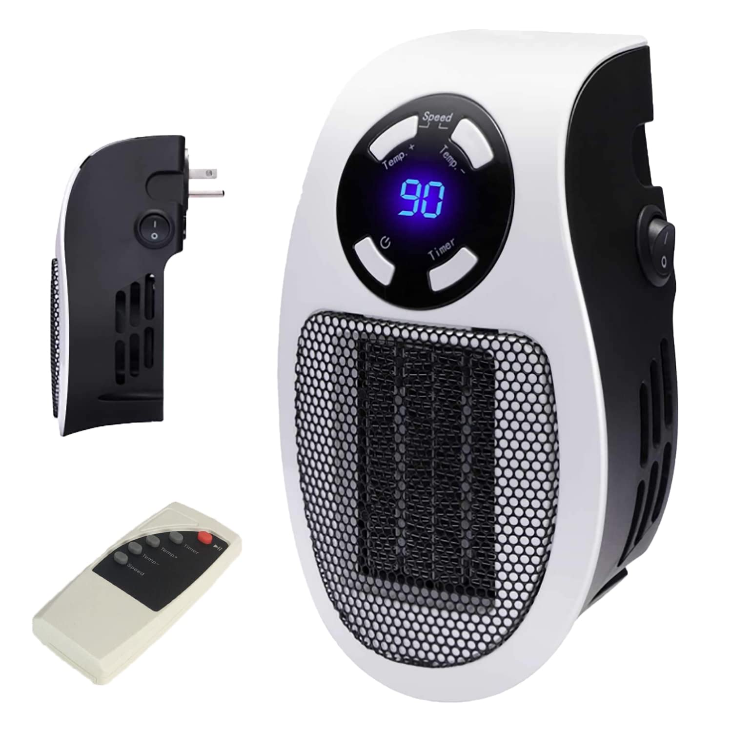 Buy Hemeop 500W Plug in Wall Heater, Wall Outlet Electric Space Heater