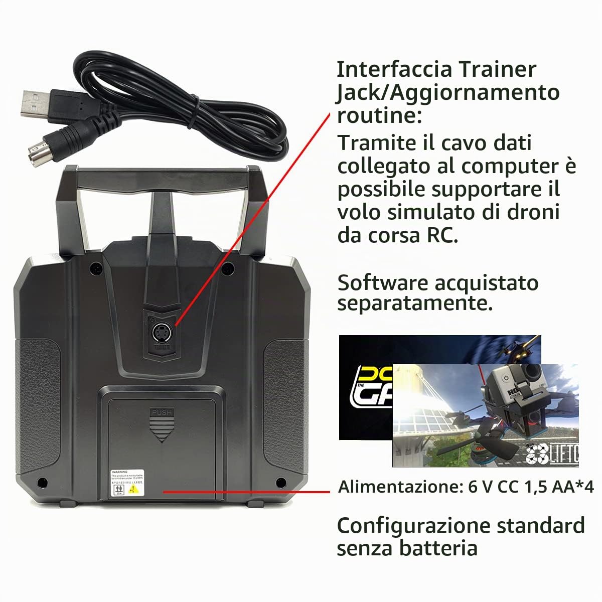 FLYSKY Trasmettitore FS-i6X 6-10CH (Def.6) e ricevitore FS-iA6B per modelli RC | 6-10 canali (default 6) 2.4GHz AFHDS2A Radio System per RC ala fissa Quadcopter auto & barca (Mode_2)