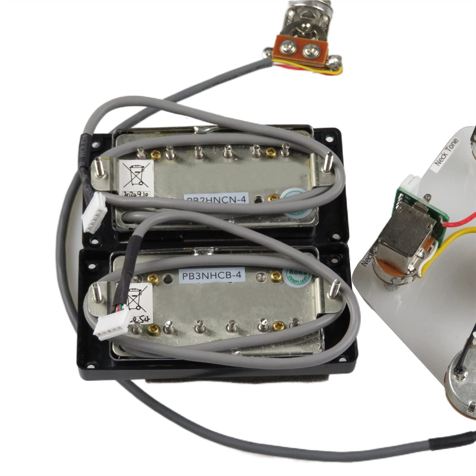Pickupy na gitarze elektryczne Alnico 5 Humbucker Pickups Probucker Push/Pull Wiązka dla For Gibson Zestaw Przetwornik do Gitary Elektrycznej(Chrome BK)