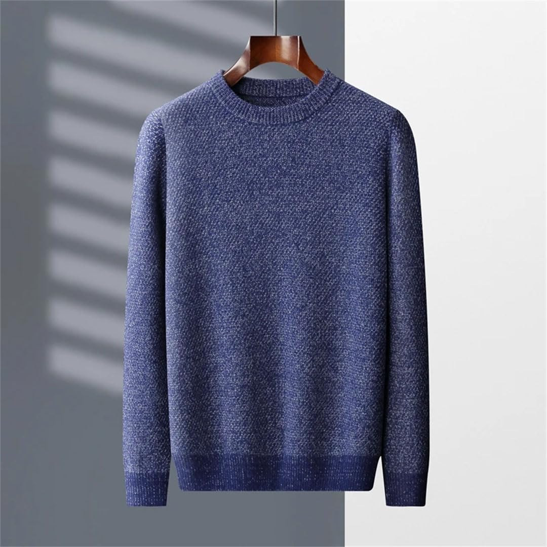 Vogrtcc Maglione Lavorato A Maglia Pullover Casual da Uomo in Cashmere Girocollo