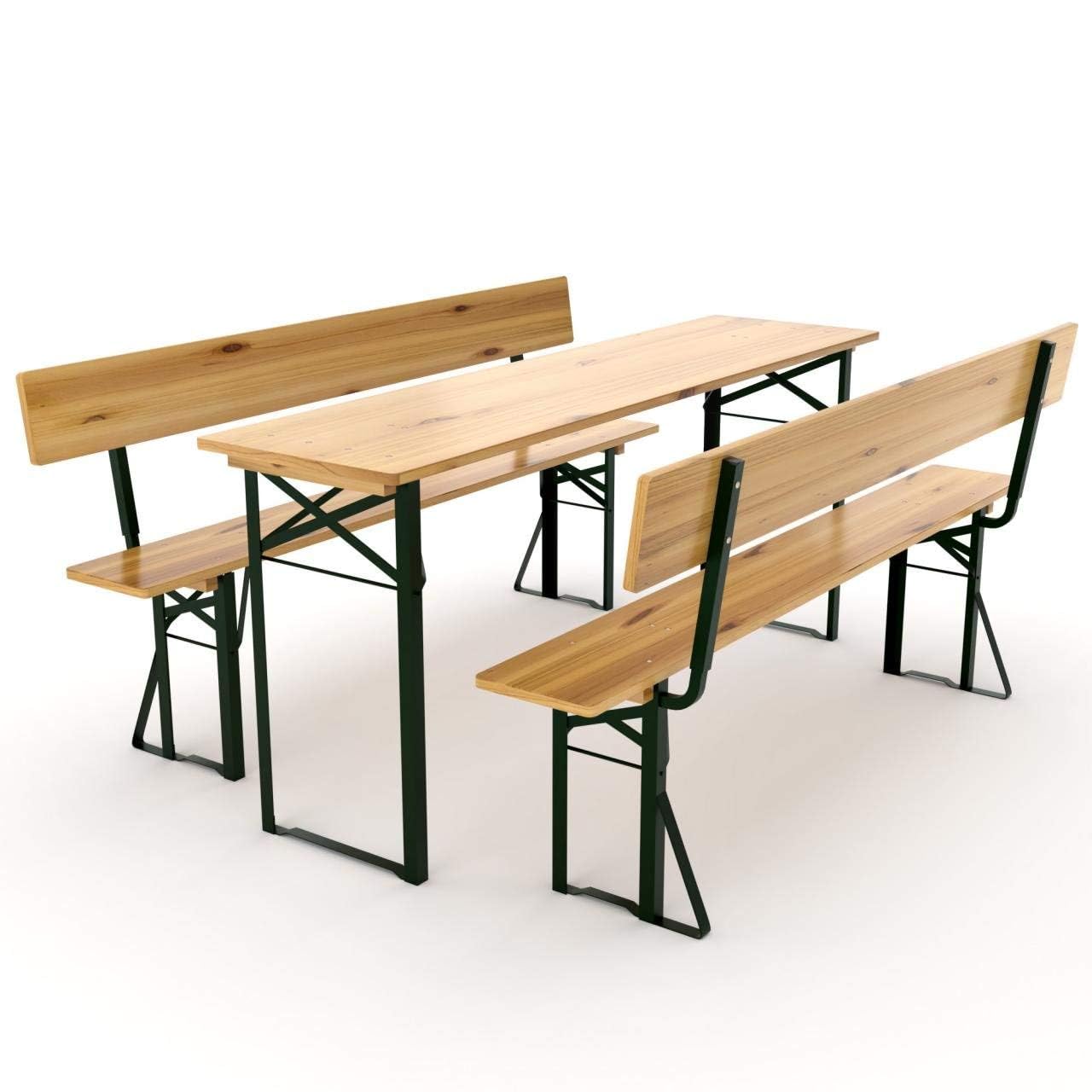AVANTI TRENDSTORE Imolo Set Birreria Legno Massiccio Laccato 170x77x69 cm