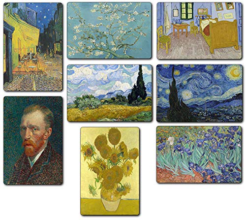 Fun and Easy DIY Fridge Magnets 4 Windup Fridge Magnets Posters - Paintings of Vincent Van Gogh Art...