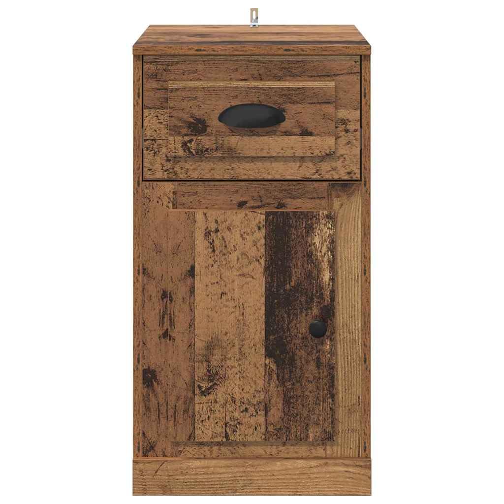vidaXL Seitenschrank Altholz 40 x 50 x 75 cm Holzwerkstoff, Moderner rechteckiger Wohnzimmerschrank, haltbare Aufbewahrung, viel Platz, seitliche Schubladen, Holzdesign