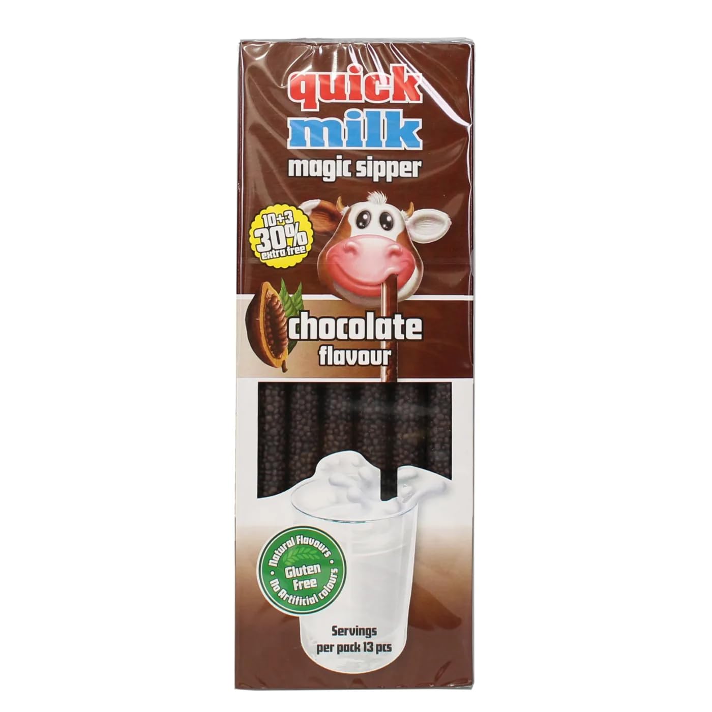 Quick Milk Gluten-free Magic Sipper Straws (Chocolate Flavour) 13 Pieces, 100g (B0CL2HS9LX) Amazon Price History, Amazon Price Tracker