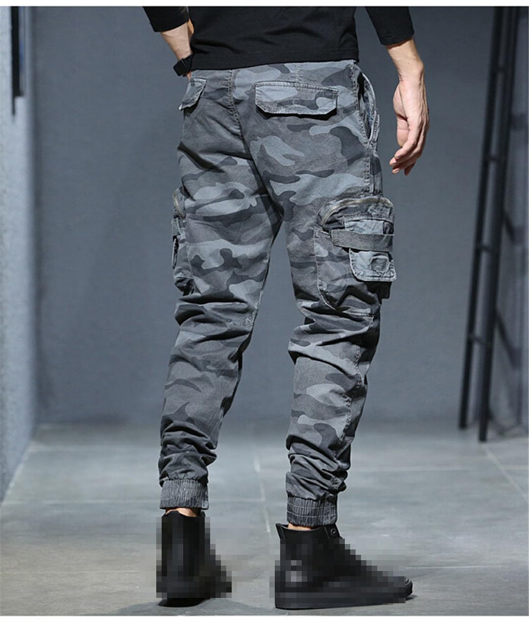 Vogrtcc Pantaloni da Jogging da Uomo Pantaloni Cargo Pantaloni Multitasche Casual Pantaloni Tattici