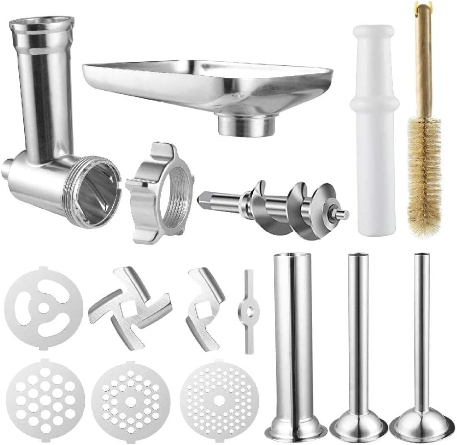 Amazon.co.jp Homemade Sausage Minced Meat Grinder Stuffer Tube