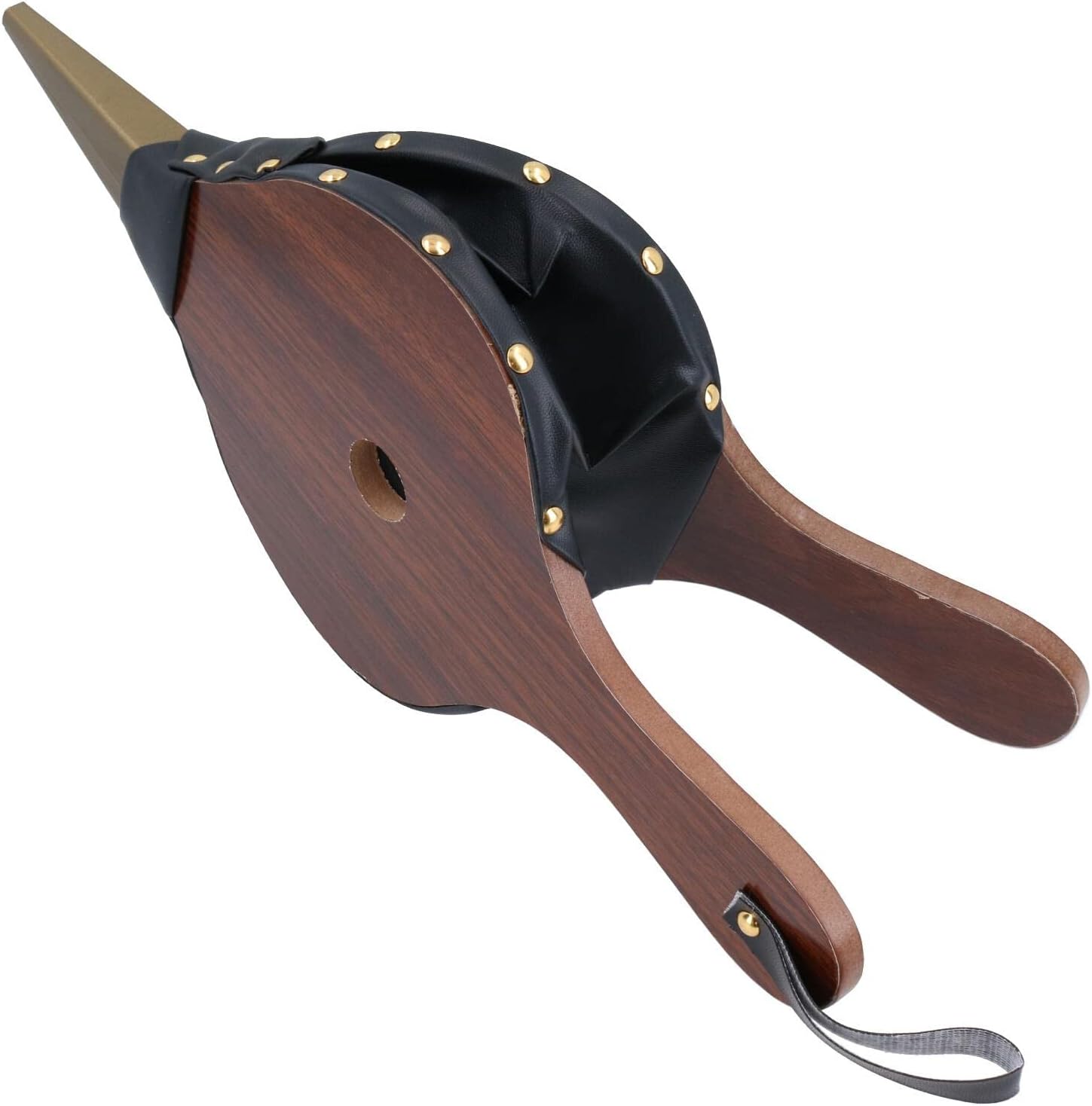 16" x 7" Wood Bellows Fireplace Fireside Blower Lighter Air Dark Brown Log Burner