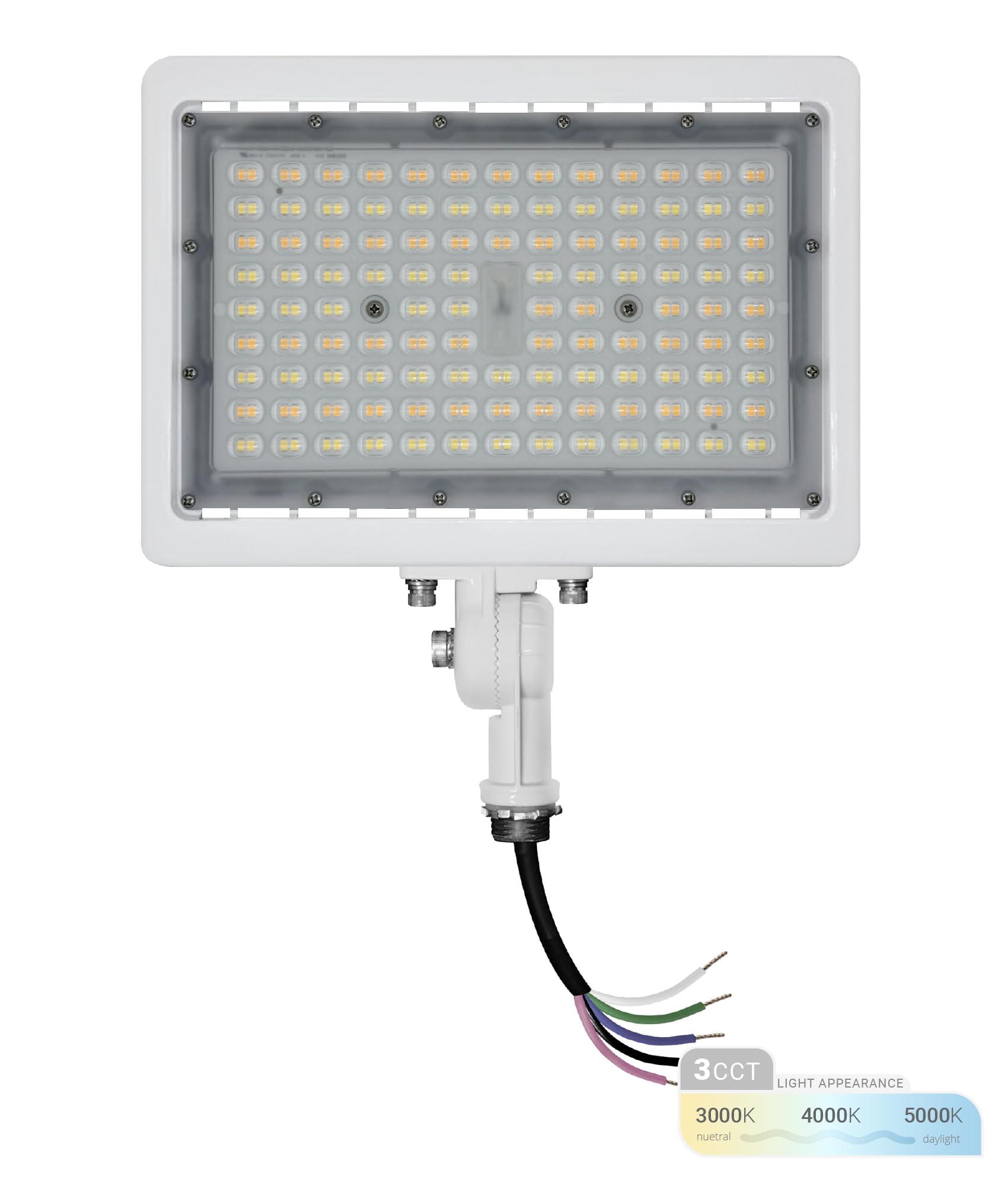 NUWATT 90W LED Flood Light, 3CCT 3000K/4000K/5000K Selectable