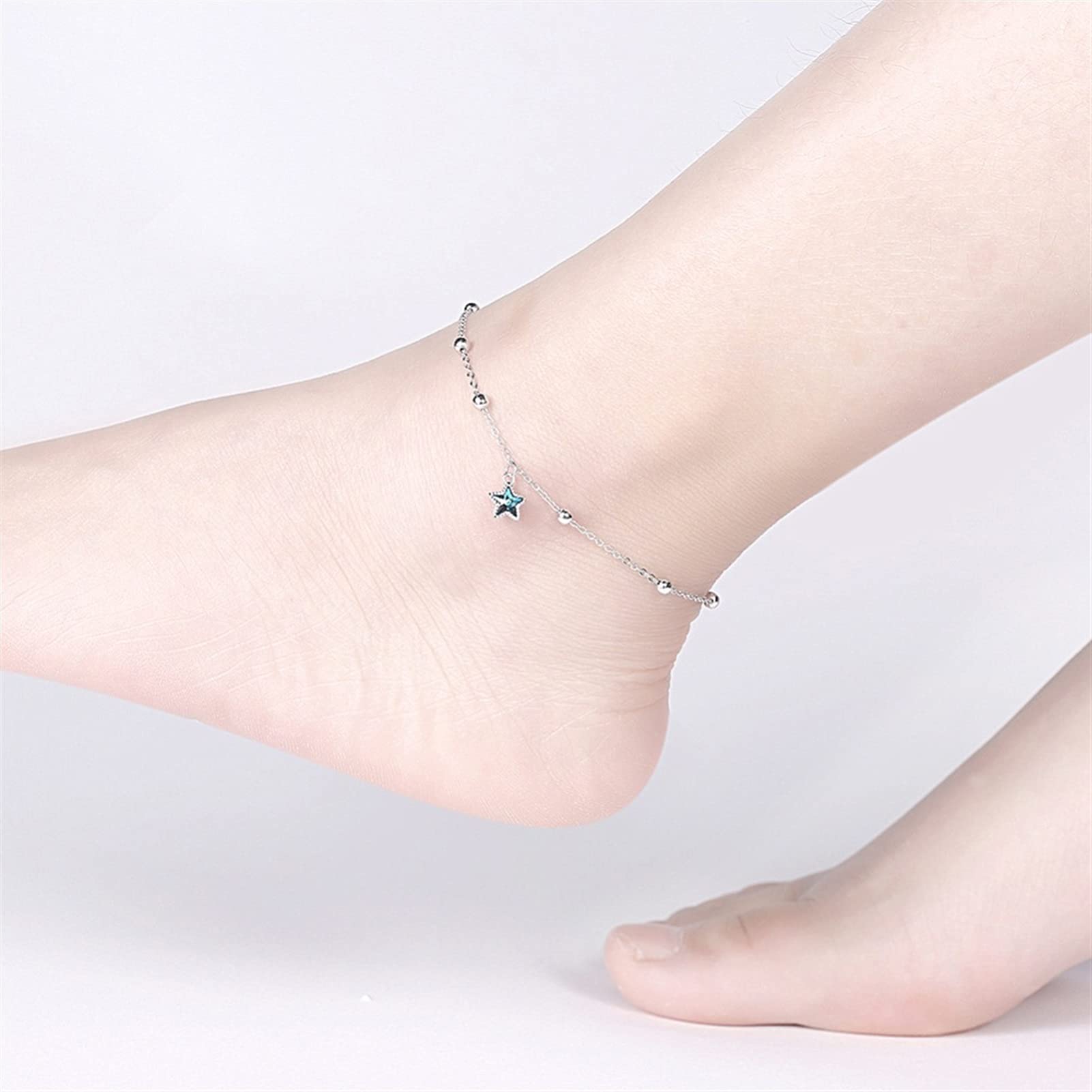 Braccialetti alla caviglia Cavigliera da donna, cavigliere Ciondolo in cristallo Piede da spiaggia Cavigliera da donna Gioielleria raffinata da indossare tutti i giorni Cavigliere da donna