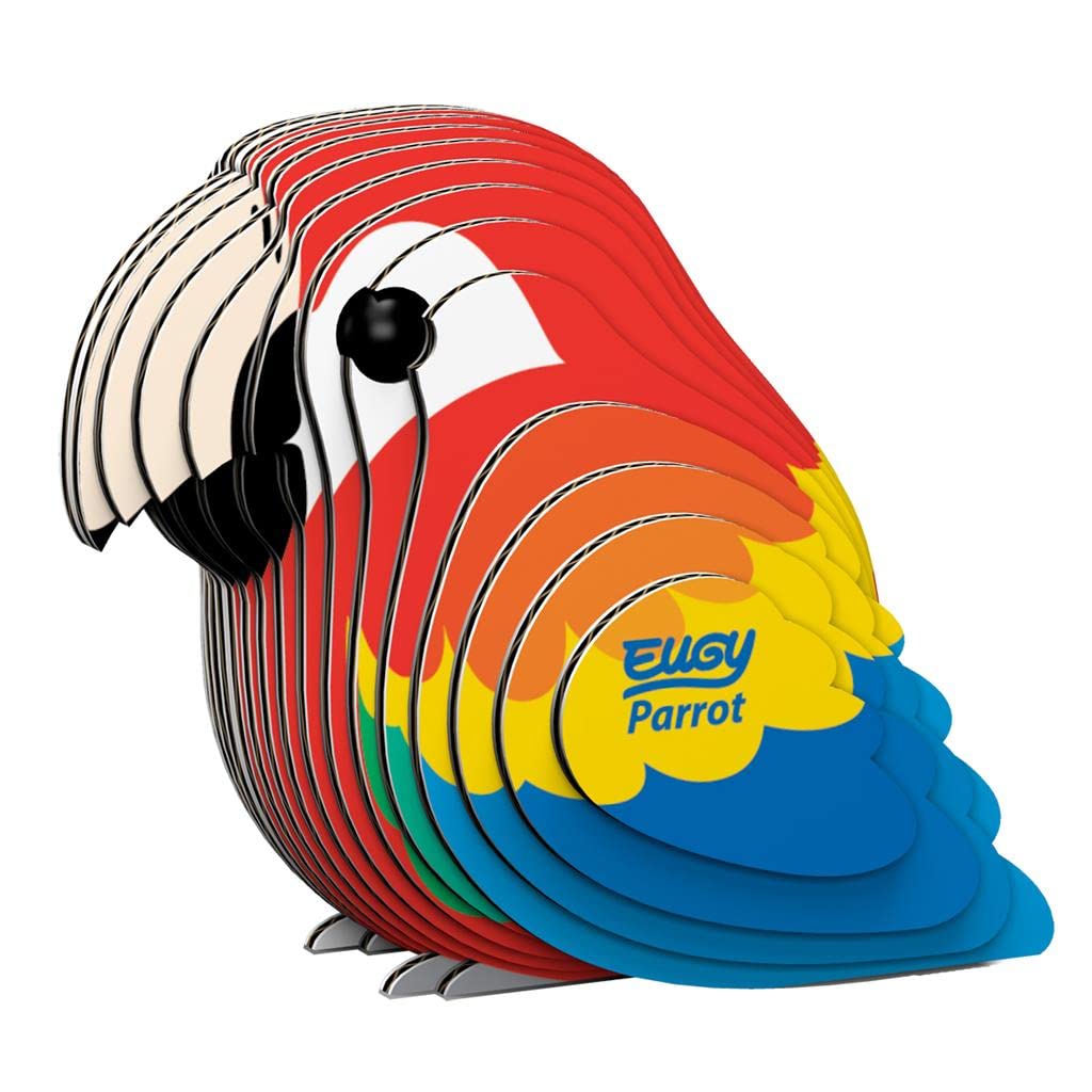 EUGY Eco-Friendly 3D Paper Puzzle (Parrot)
