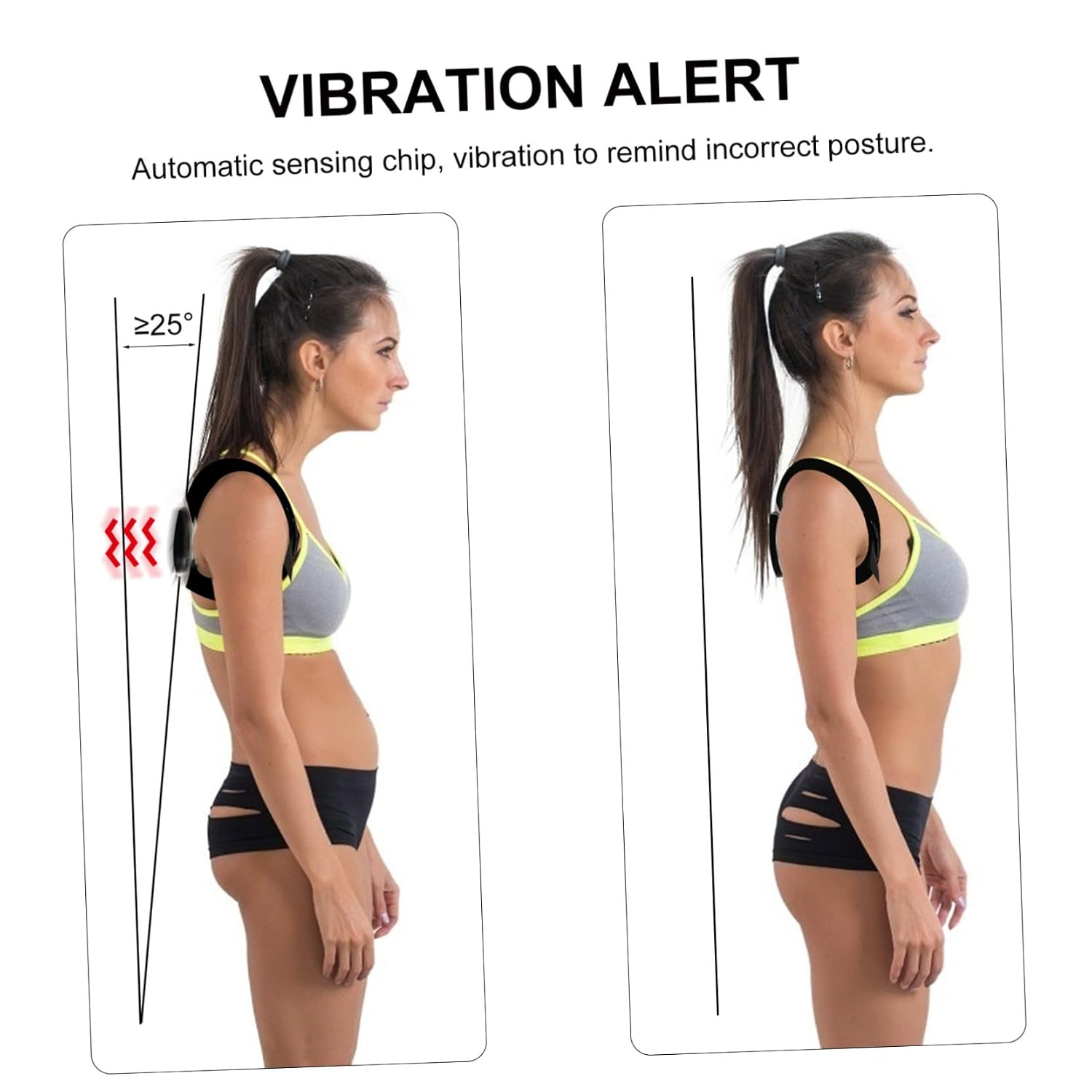 Back Support Belt for Men Women Back Brace Posture Corrector Lcd Counter Hunchback Correction for Boys and Girls Adults