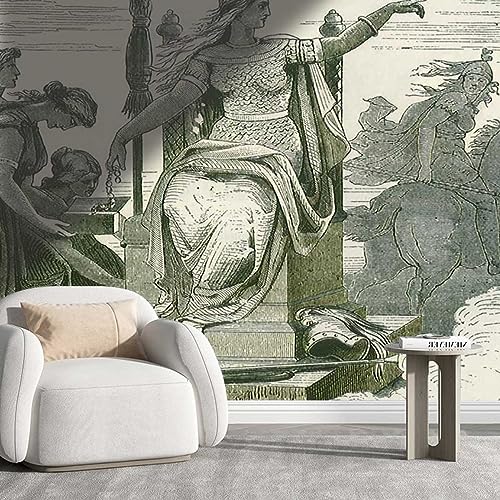 YANFENQI Stick N Peel Wallpaper Vintage Queen Ceiling Wallpaper Wall