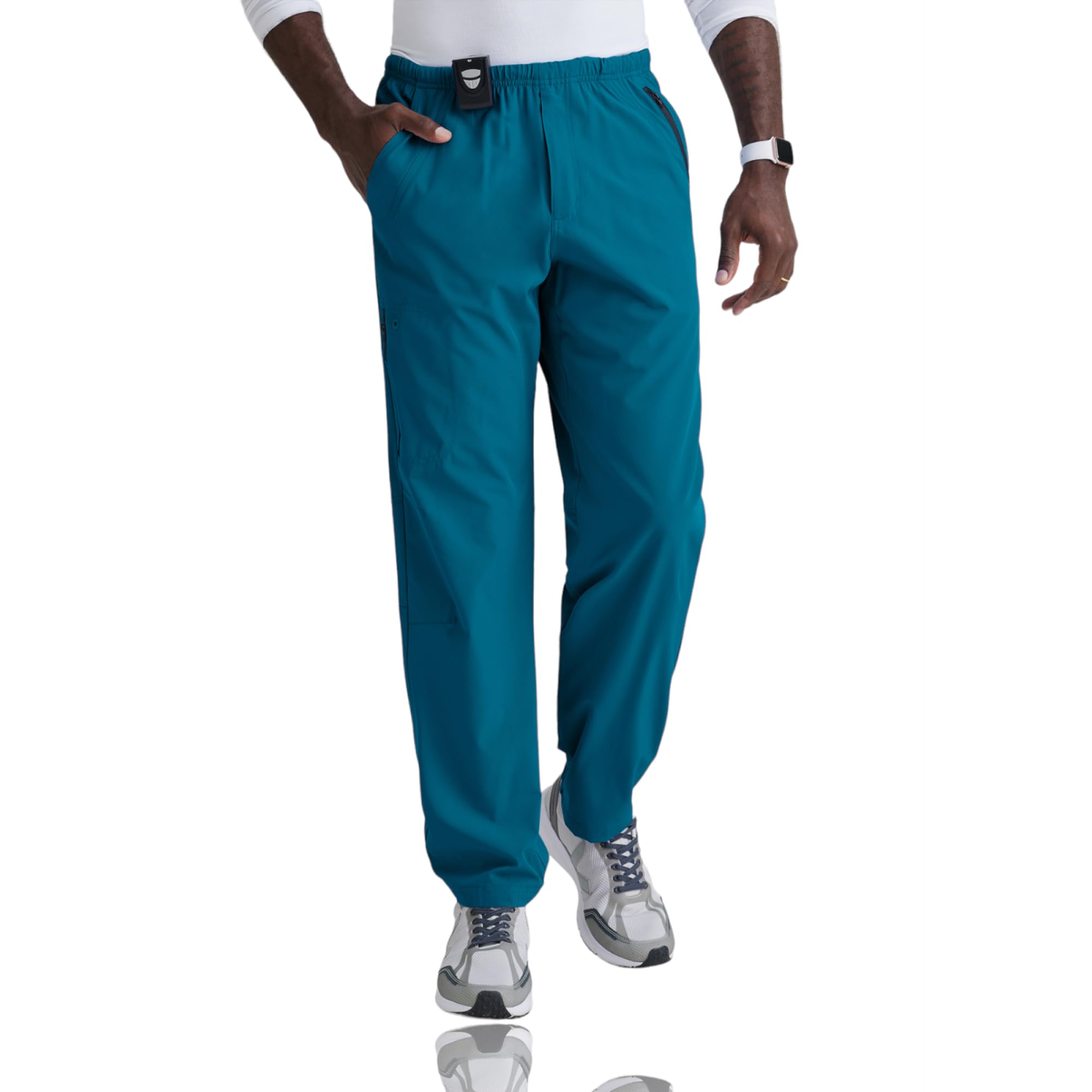 BARCO One Amplify Pant-7 Pocket Men's Scrub Pants, Bahama, Large Tall