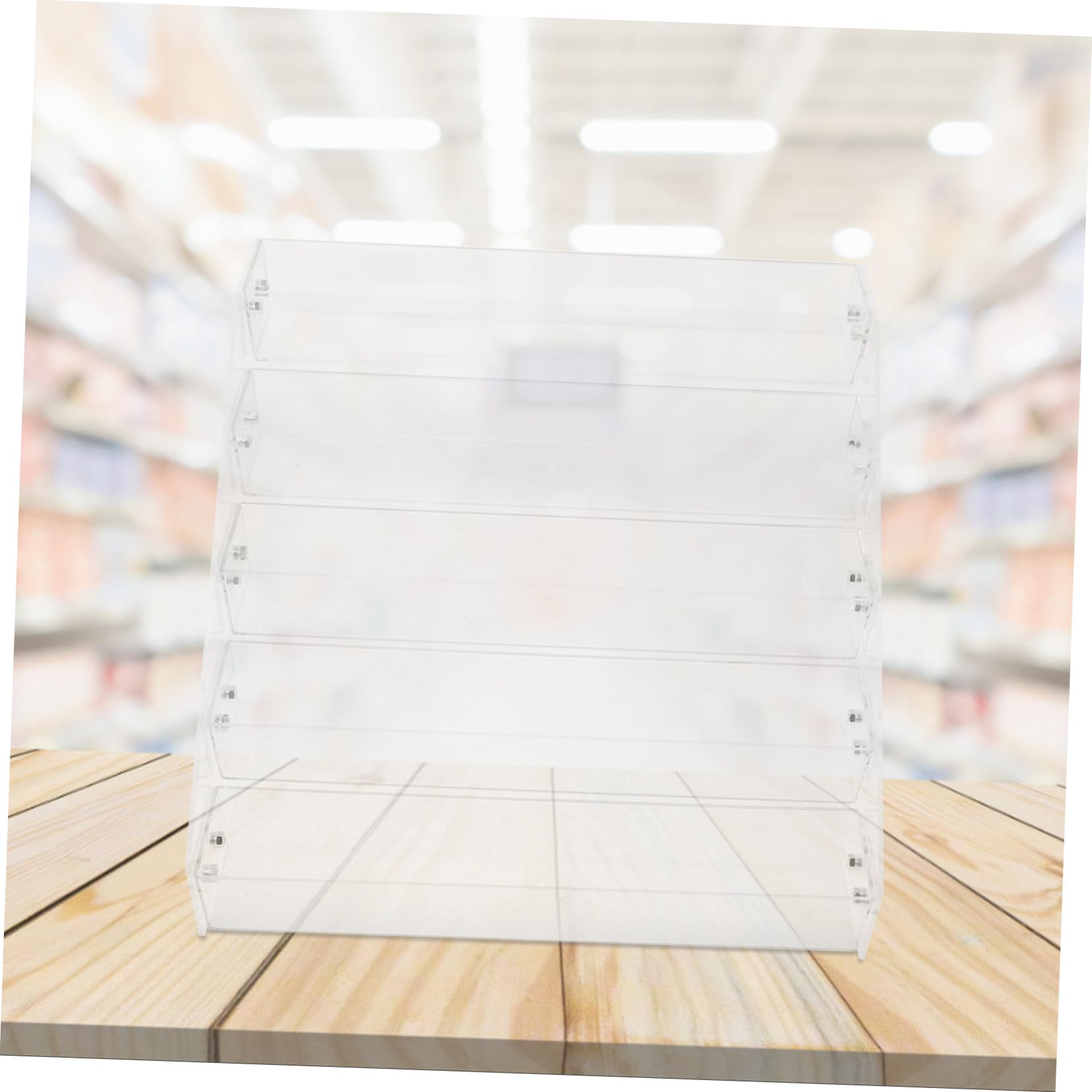 Alipis Acryl Gewürzregal 5-stufiger Vertikal Organizer für Arbeitsplatte Platzsparend und Elegant für Gewürze und Verpackungen im Laden