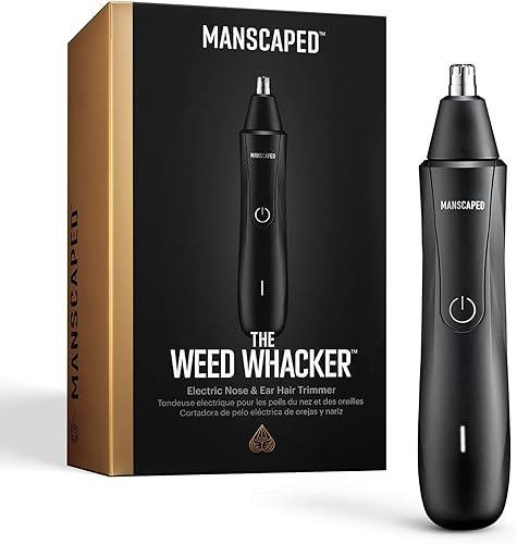 MANSCAPED The Weed Whacker - Cortadora de pelo para nariz y orejas Herramienta de precisión de 9000 RPM con batería recargable húmedaseca fácil de