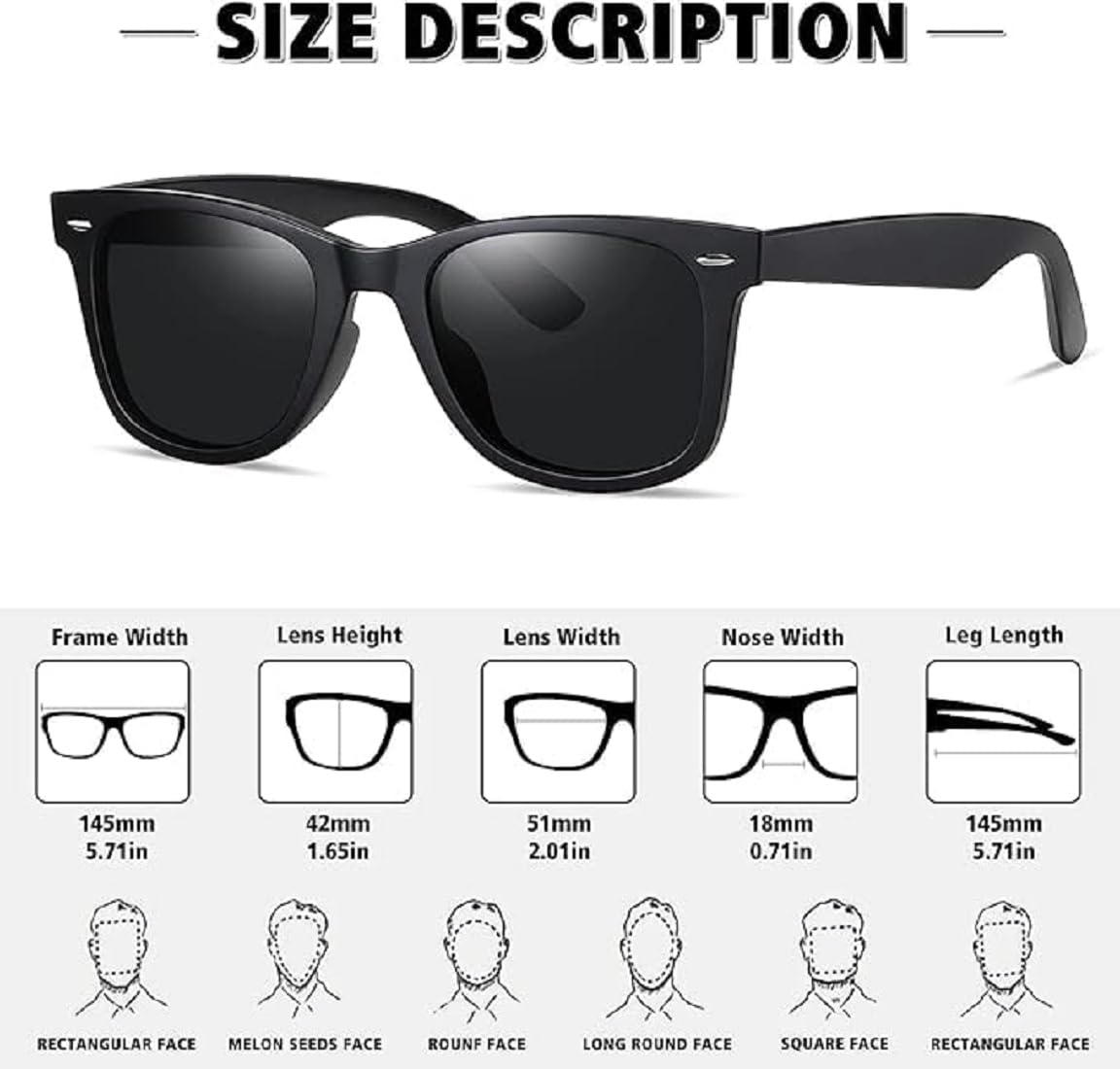 CAPITEUM Cotton Stylish Sport Baseball Cap & Stylish Aviator Wayfarer Sunglass for Men's and Boy's (Pack of 2) Black, Free Size 3