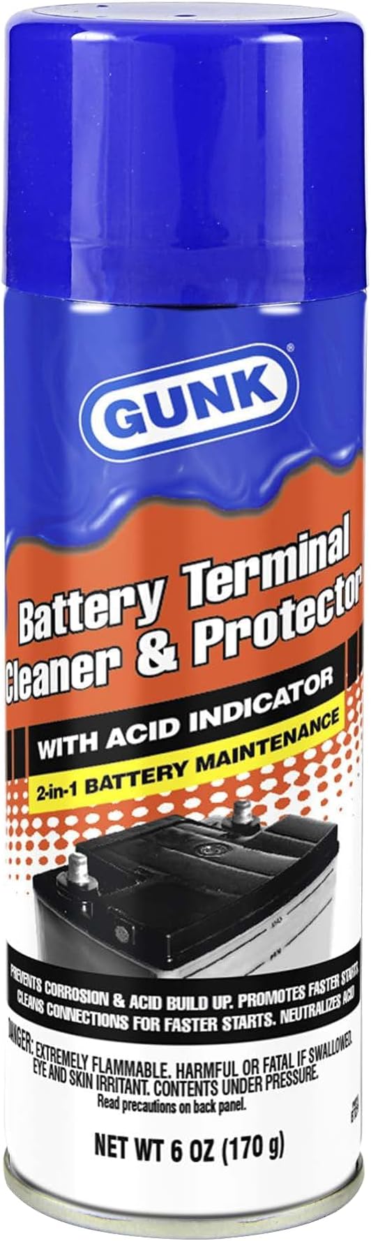 GUNK BTC6-12PK Battery Terminal Cleaner - 5 oz., (Case of 12)