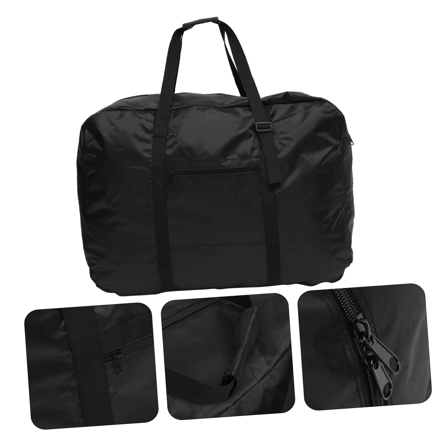 TOYANDONA Borsa Trasporto Bici Pieghevole Nera in Nailon, Grande capacità