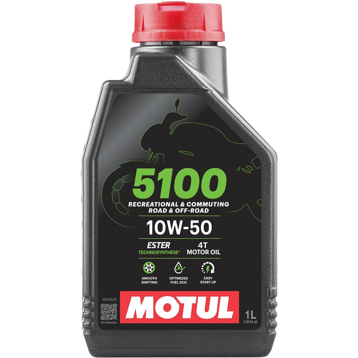 Motul 5100 4T 10w-50 10W50 Ester 4 Stroke Motorcycle Engine Oil 1 Litre 1L