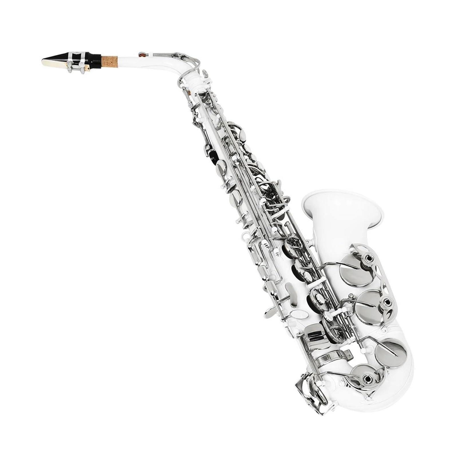 Zestaw Instrumentów Dętych Blaszanych Do Saksofonu Altowego Eb W Kolorze Srebrnym Saksofon