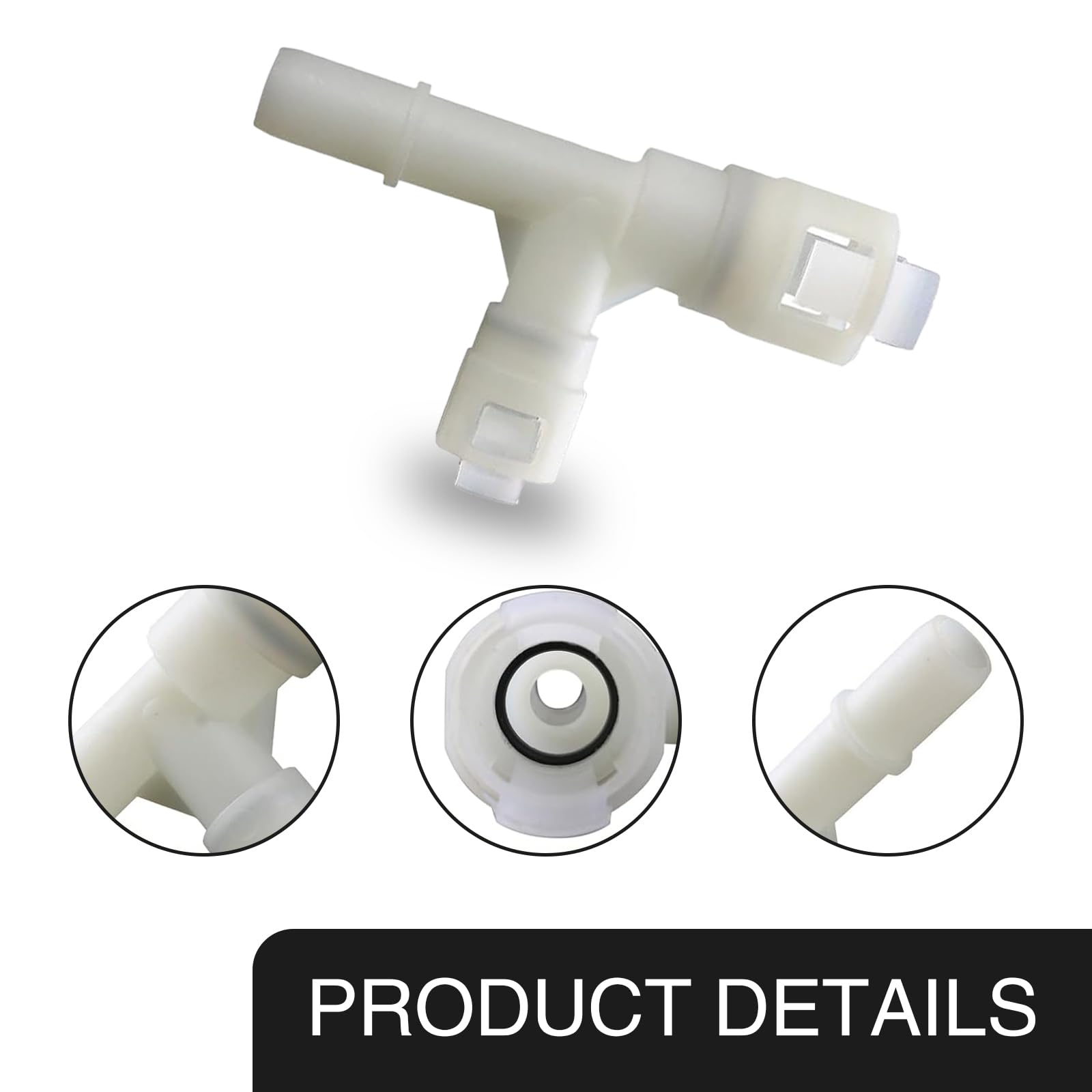 15055343 15055342 Compatible 2 PCS HVAC Heater Hose Fittings - ABS T ...