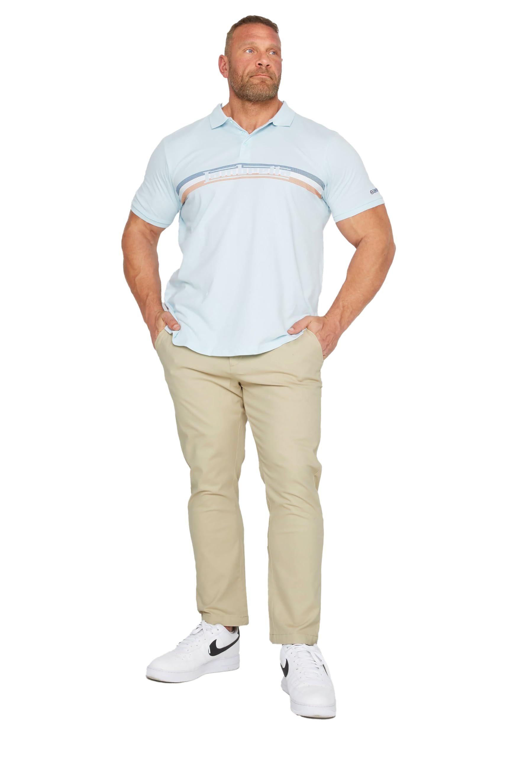 BadRhino Big & Tall Beige Stretch Chinos - Men's - Plus Size Curve