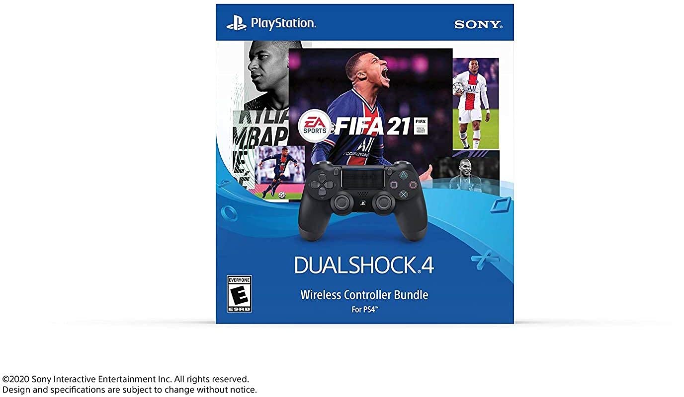 Sony Interactive Entertainment EA Sports FIFA 21 Dualshock4 Wireless Controller Bundle - PlayStation 4 (Renewed)