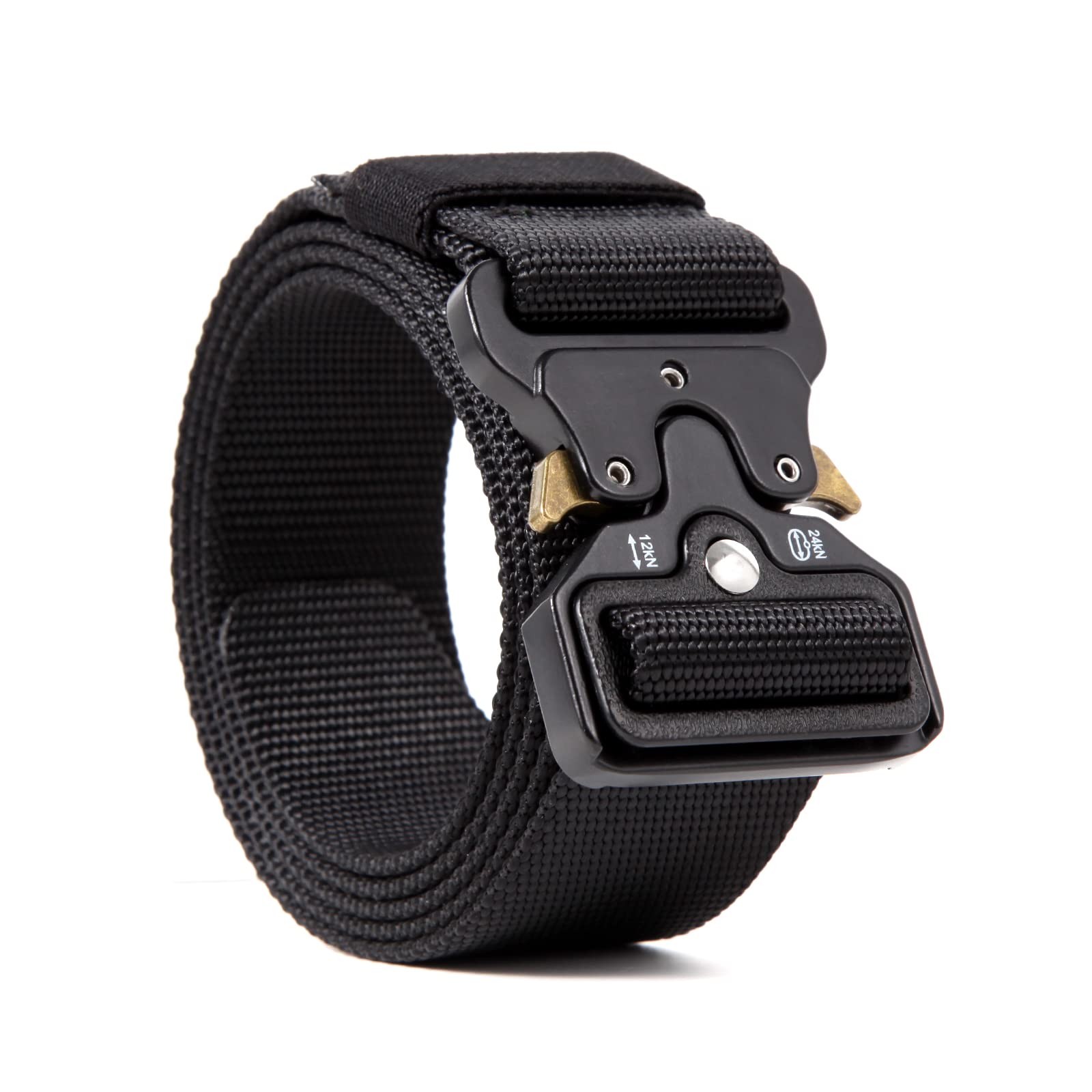 Tactical Belt Heavy Duty for Men Military Web Nylon for Hiking with Quick Release Metal Buckle