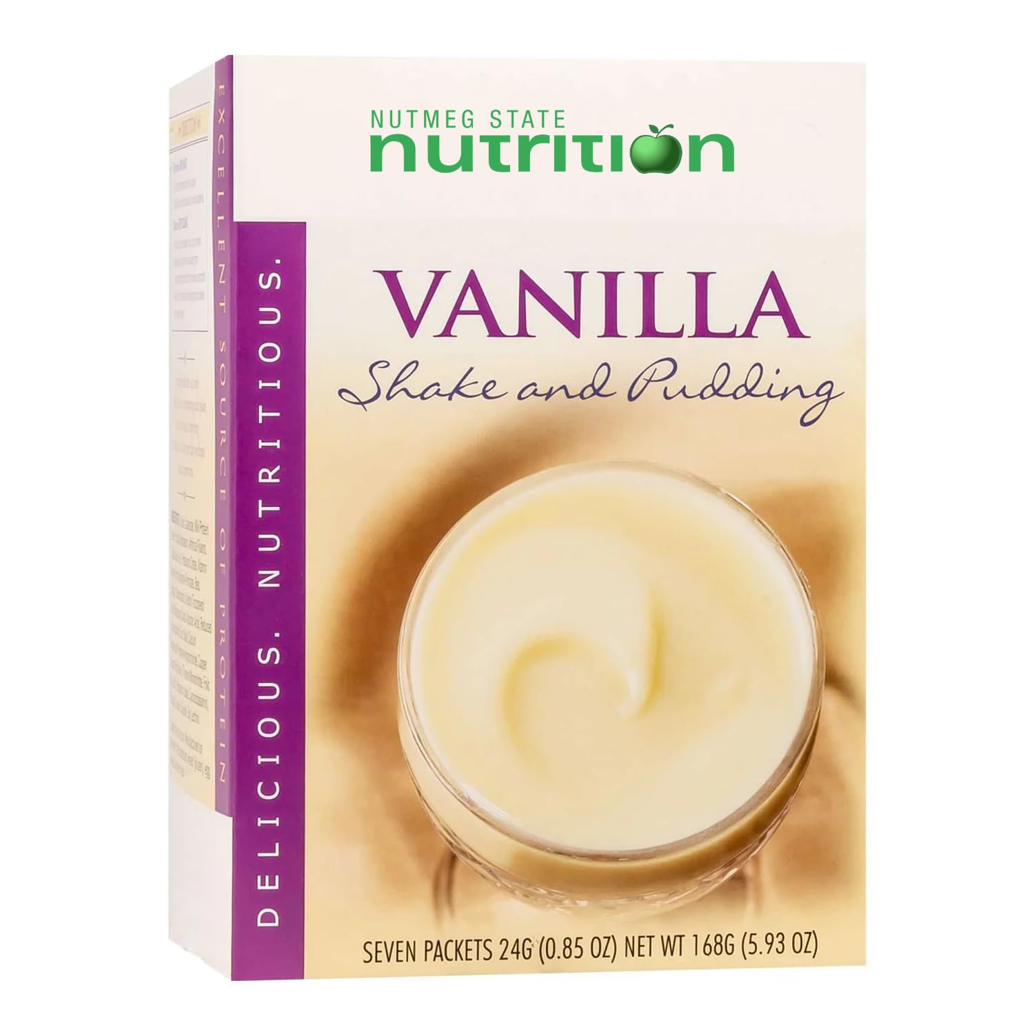 Healthywise Pudding or Shake, Low Calories, High Protein, 15g Protein, Low Fat, Gluten Free, 7 Servings Per Box (Vanilla)