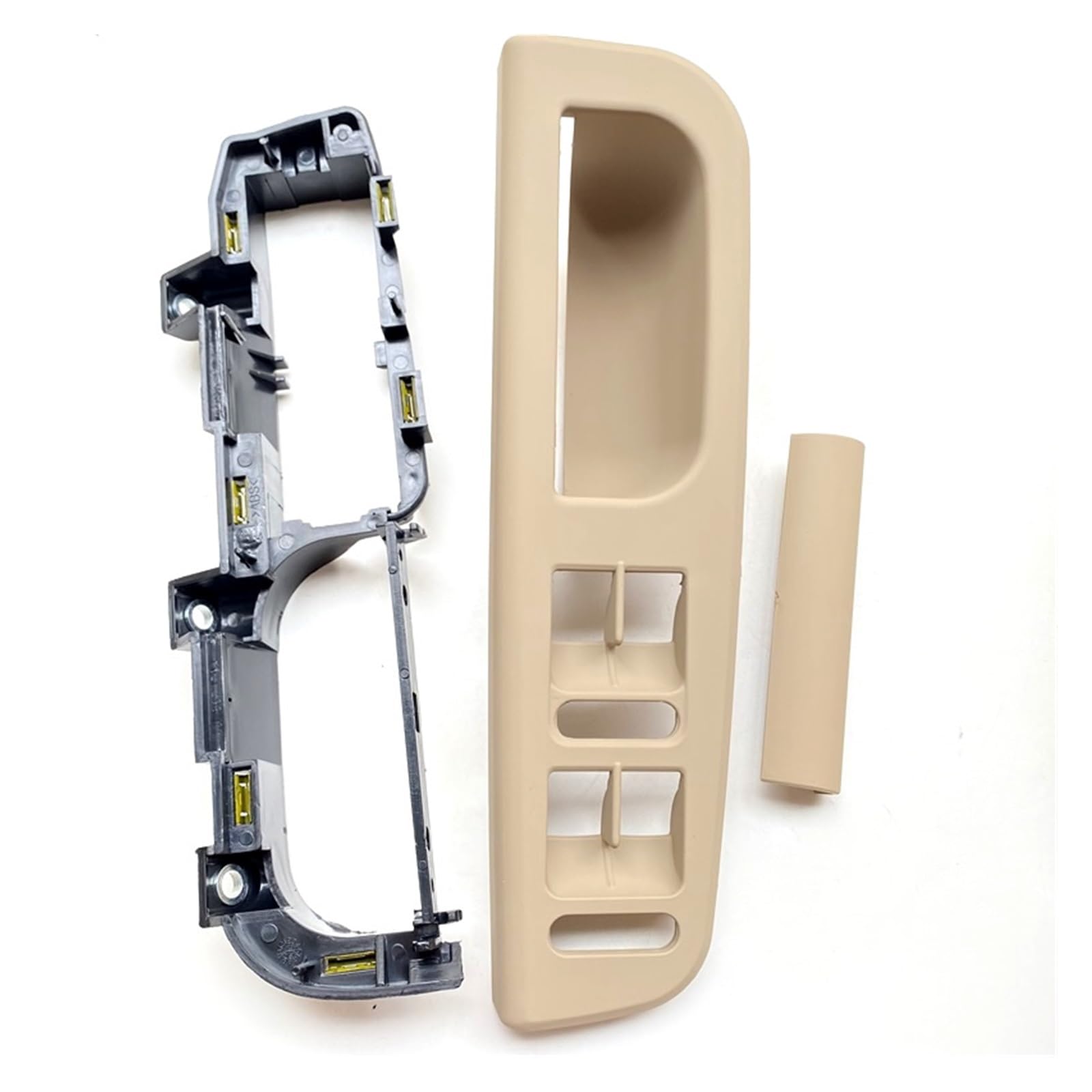 Nqkcuac Door Pull Handle for VW for Bora for Golf 4 MK4 for Jetta 1999-2004 Car Door Handle Armrest, Window Switch Fra Pull Grab(D 3pcs Beige)
