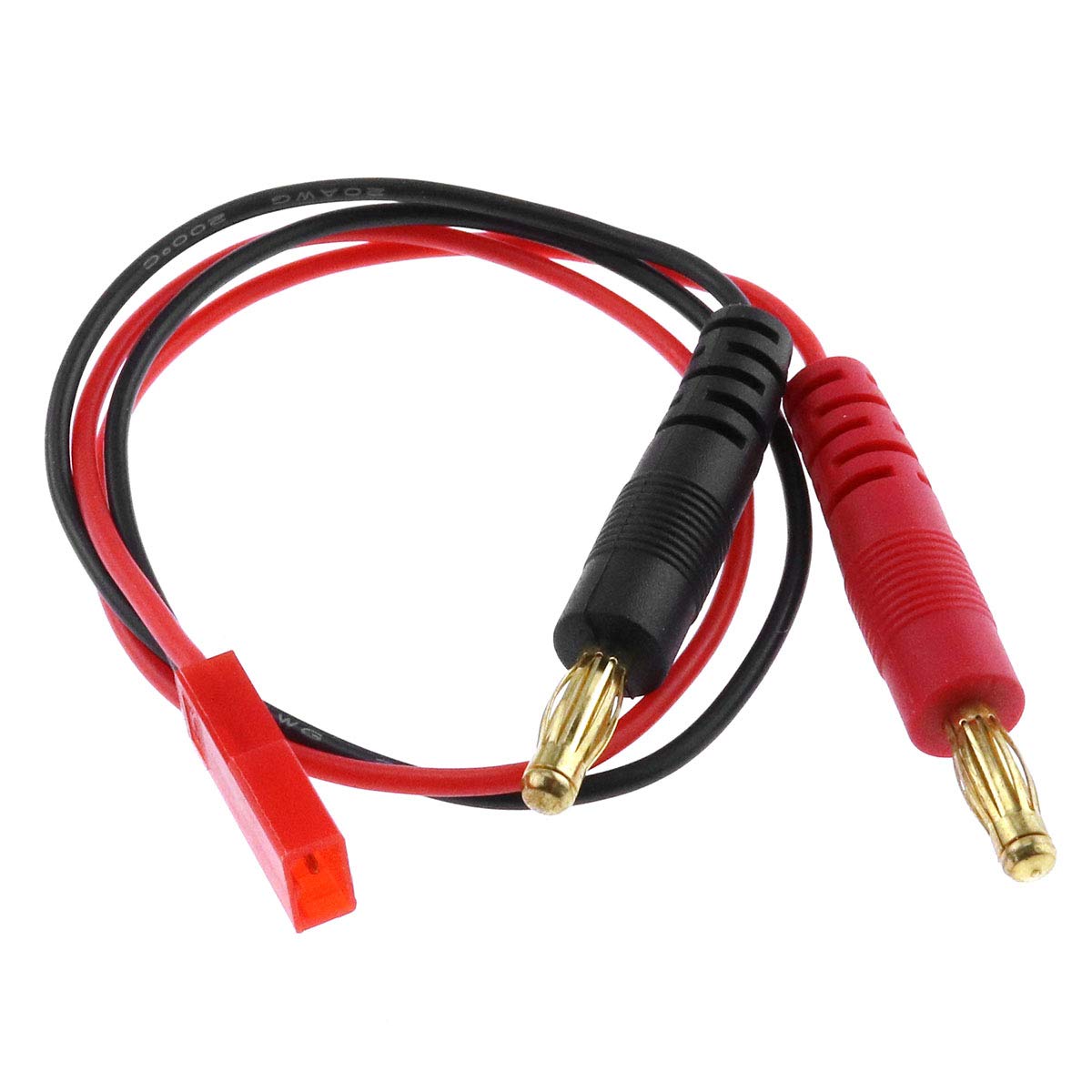 RC JST充電ケーブルワイヤ　4.0 mm バナナプラグコネクタ充電リード Amazon | FLY RC JST充電ケーブルワイヤLipo部品への4 mm 4.0 mm