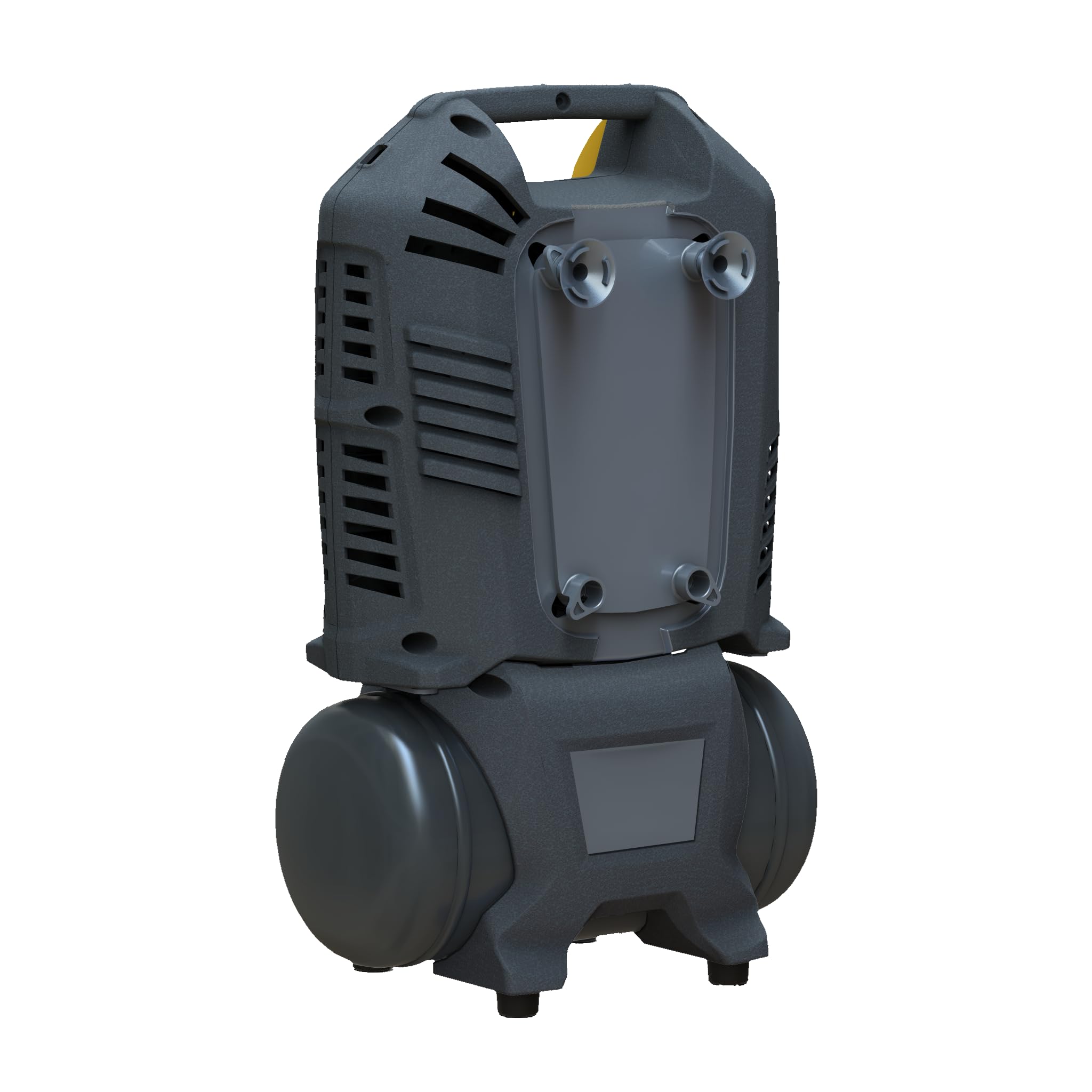 SCHNEIDER PackMaster Tragbarer Kompressor in Kofferausführung 6 Liter, ölfreier Kompressor mit flexiblem Schlauch, maximaler Druck: 8 bar, Leistung: 1,5 PS, Geräuschpegel: 88 dB LwA