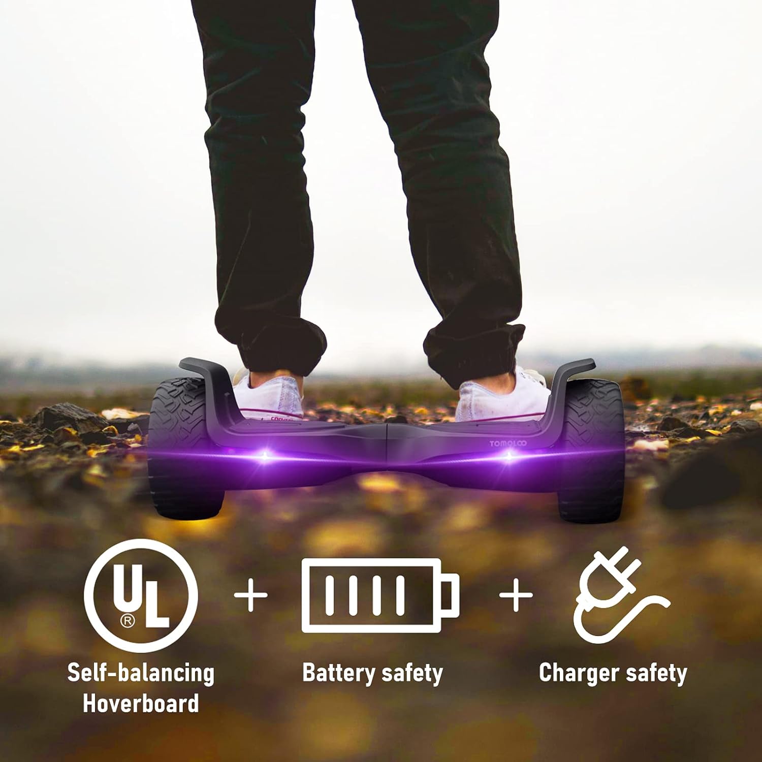 Black Friday - 70% OFF TOMOLOO Hoverboard Off Road with Bluetooth and LED Lights, 8.5'' All Terrain Hoverboards for Kids and Adults with APP Control, UL2272 Certified Two-Wheels Electric Self Balancing Scooter Hover Board Review Discount TOMOLOO Hoverboard Off Road with Bluetooth and LED Lights, 8.5'' All Terrain Hoverboards for Kids and Adults with APP Control, UL2272 Certified Two-Wheels Electric Self Balancing Scooter Hover Board
