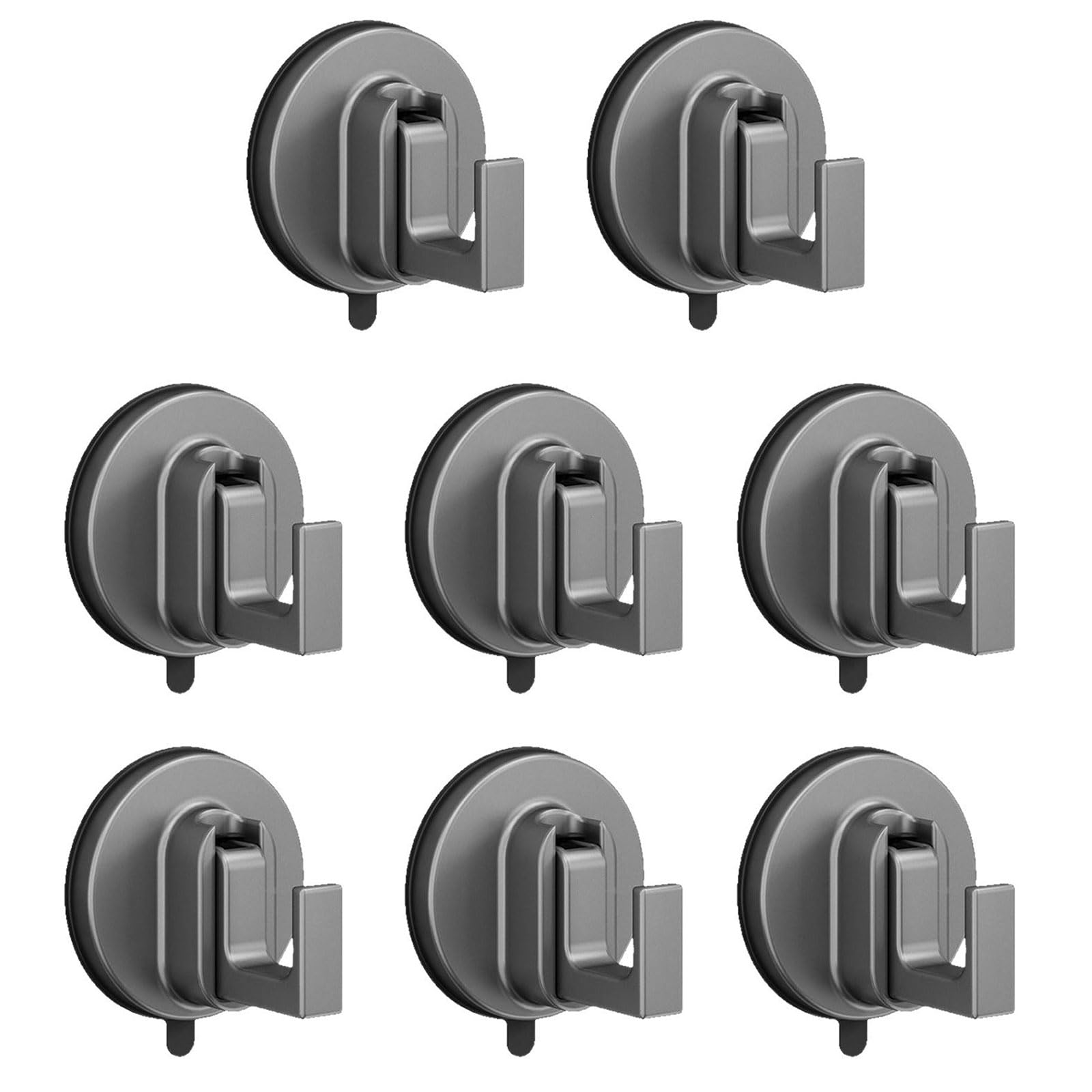 Tsophreniq 8 Packs No Drill Suction Hooks For Glass Multipurpose Bathroom Shower Closet Door Mount Bathroom Shower Hooks