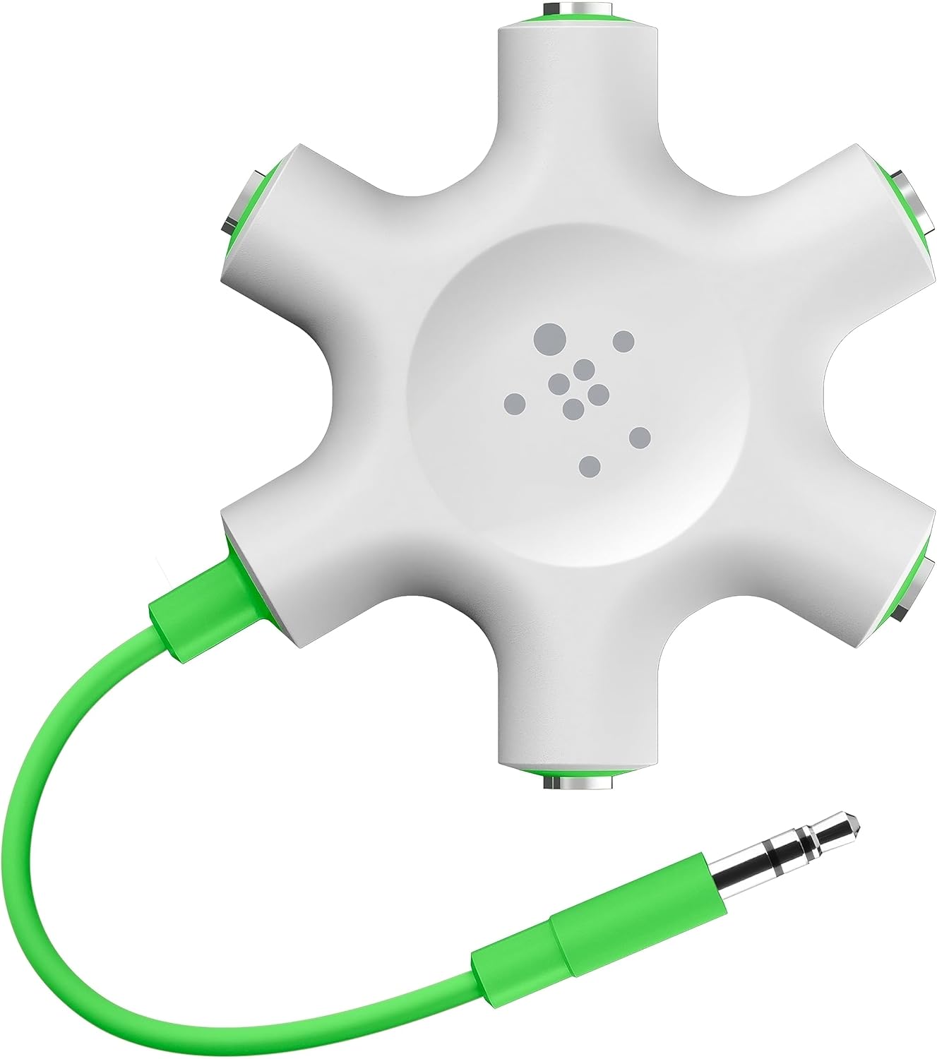 Belkin Rockstar 5Jack Multi Headphone Audio Splitter (Light Green) Headphone
