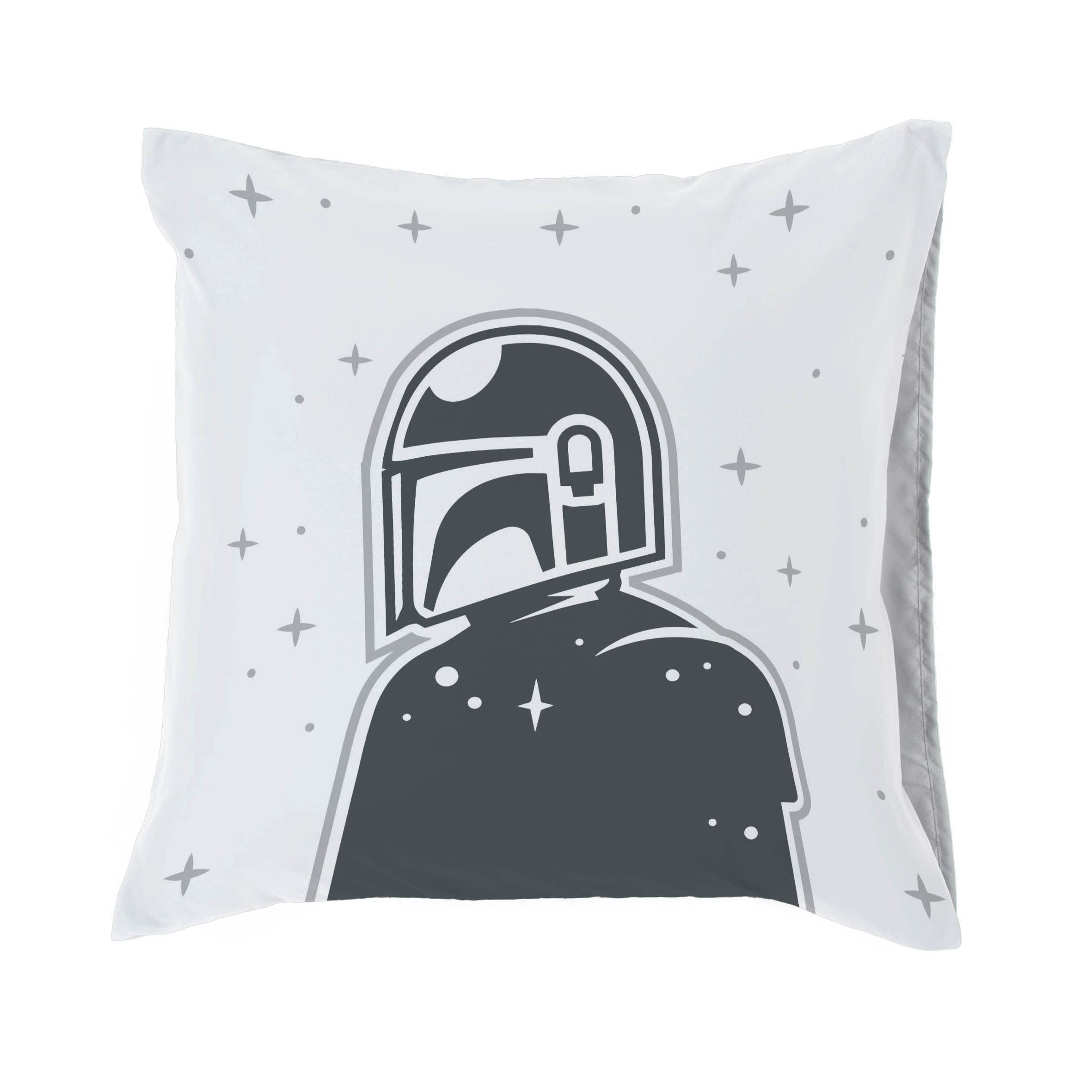 Star Wars Mandalorian La Prime la Plus Mignonne Set de taies d'oreiller réversibles Enfant 65x65 cm, 100% Coton - Lot de 2