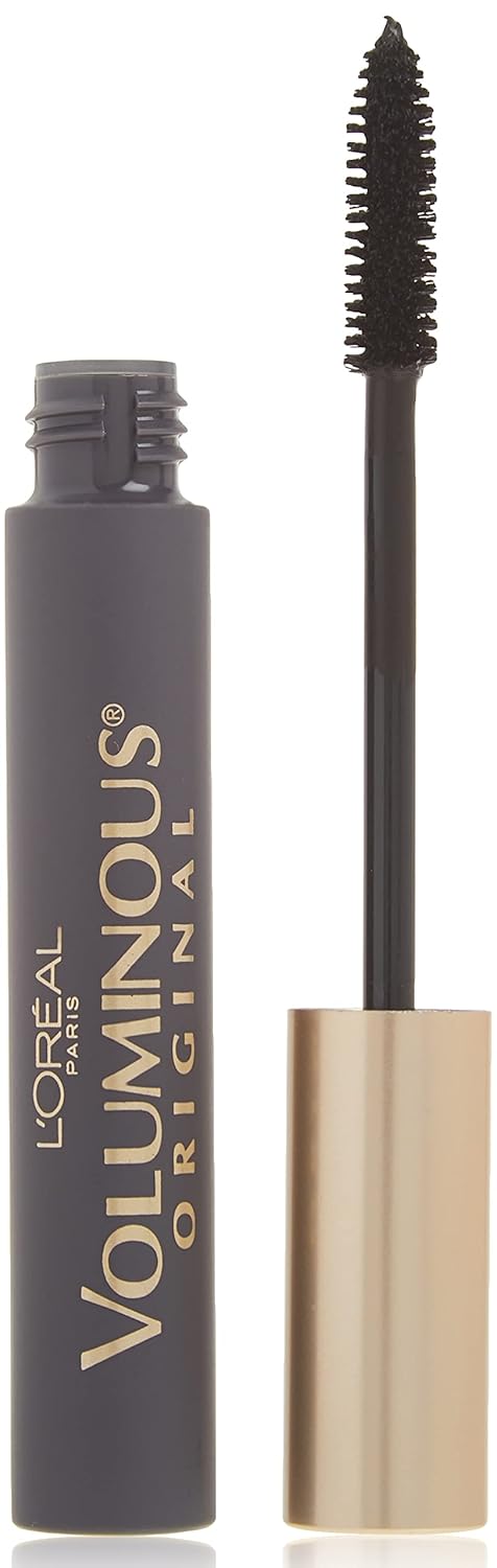 L'Oreal Paris Makeup Voluminous Original Volume Building Mascara, Blackest Black, 0.28 fl; Oz, 1 Count : Loreal Voluminous Mascara : Beauty & Personal Care
