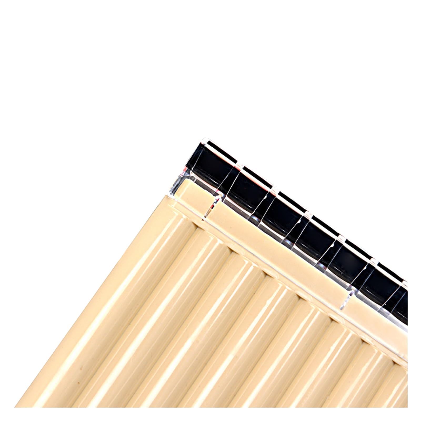 pan Flute Beginners Pan Flute 18 Pipes Pan Tube G Key Resin Multifunction Plastic Handmade Traditional Instrument Woodwind Bamboo Panpipes (Color : 02)