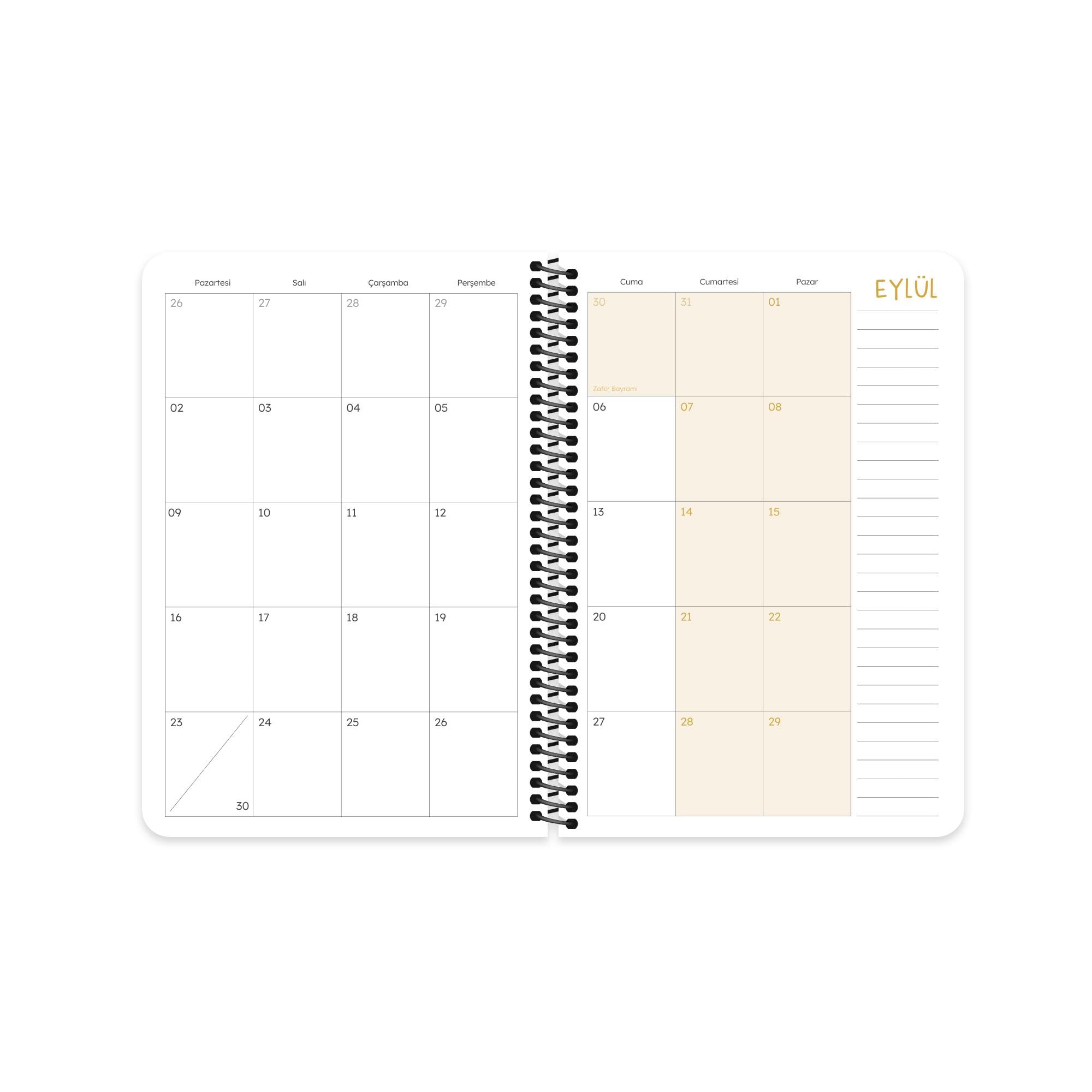Agenda académica con espiral para sentimientos, A5 - Bored at the Beginning